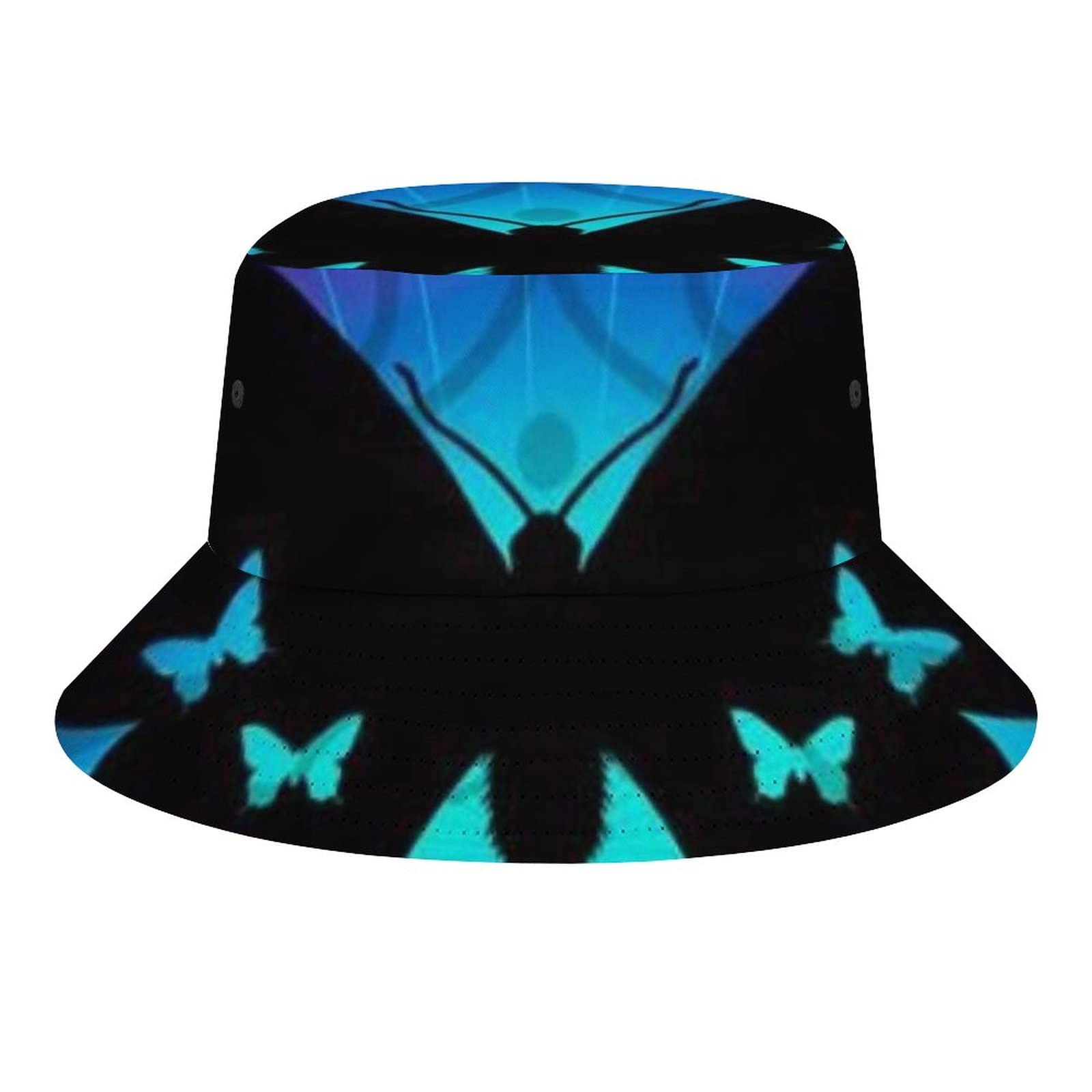 BAIKUTOUAN Packable Butterfly Bucket Hat - Lightweight Fisherman Sun Hat for Women, Men & Teens - Perfect for Beach, Travel & Outdoor Activities