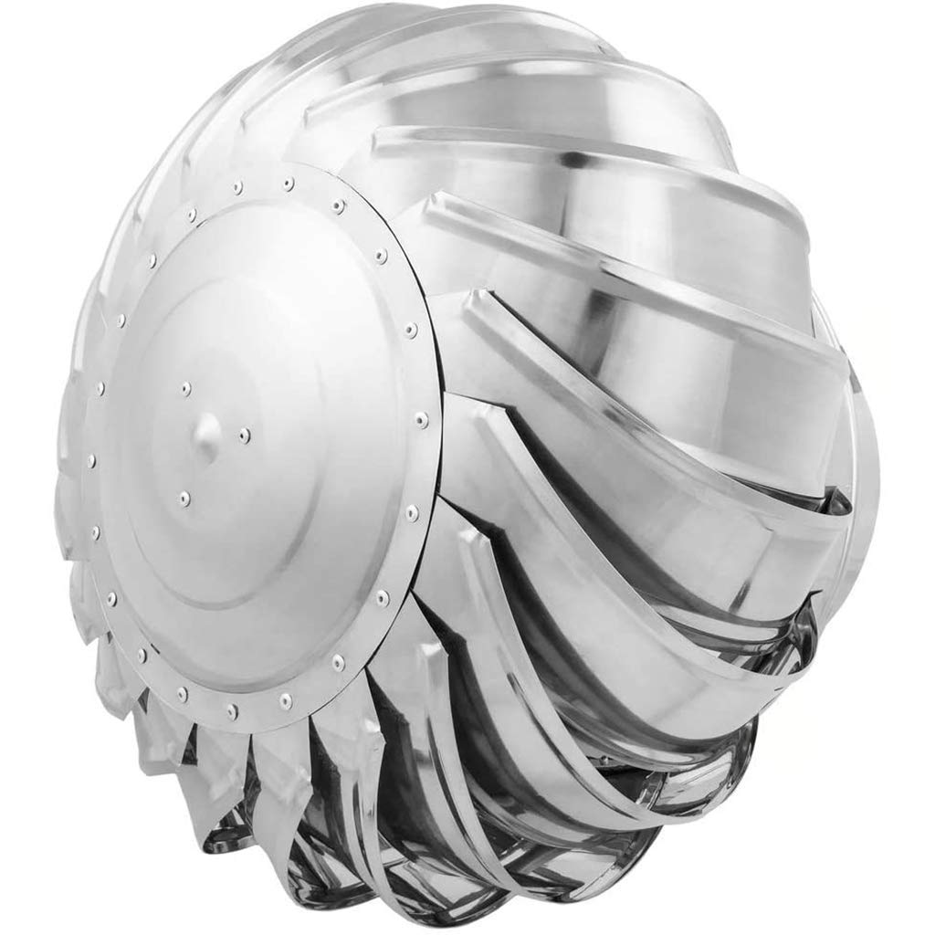 Stainless Steel Rotary Chimney Cowl Cap - 500mm Anti-Downdraught Vent Spinner for Chimneys & Exhaust Vents | Weatherproof Roof Protection for Homes & Outdoor Buildings