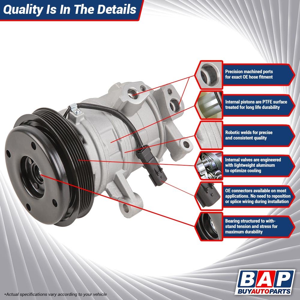 2012 Chevy Sonic 1.8L Non-Turbo AC Compressor & A/C Clutch Replacement Part - BuyAutoParts 60-03416NA | Perfect for Summer Cooling System Repairs & HVAC Maintenance