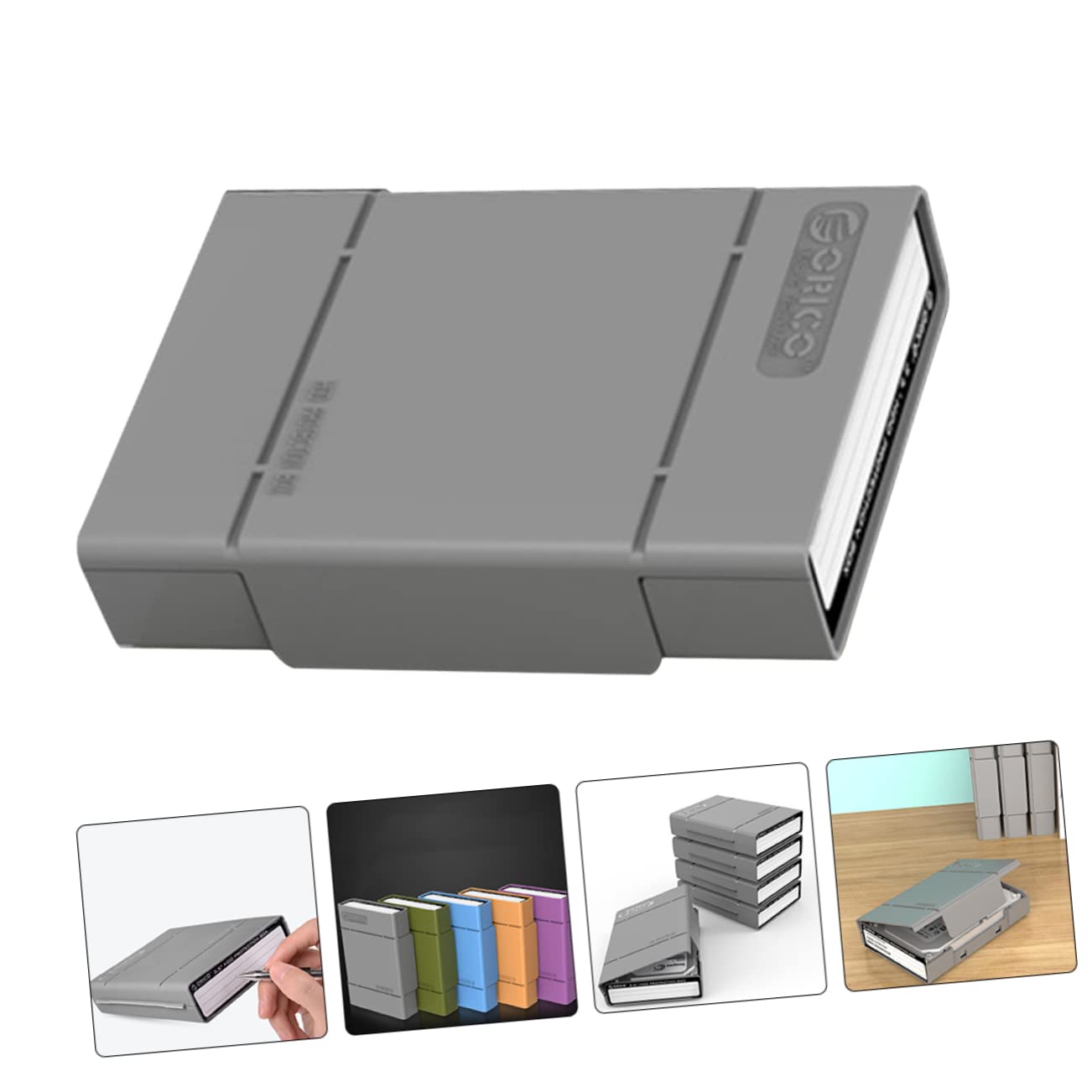 Zerodeko Hard Drive Protective Case - Shockproof SSD & HDD Travel Storage Pouch for External Hard Drives, Digital Recorders - Durable PP Material Computer Accessories | Perfect for Business Travel, Data Backup & Device Protection
