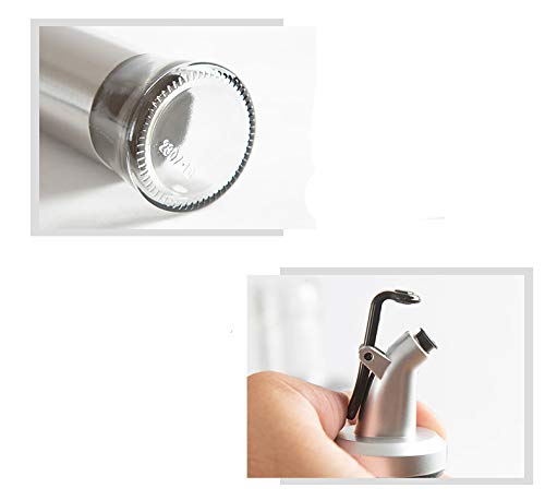Premium VQ-Ant Glass Bottles - Airtight Leak-Proof Storage Containers for Essential Oils, Spices & Liquids | Perfect for Kitchen, Bathroom & Travel Organization