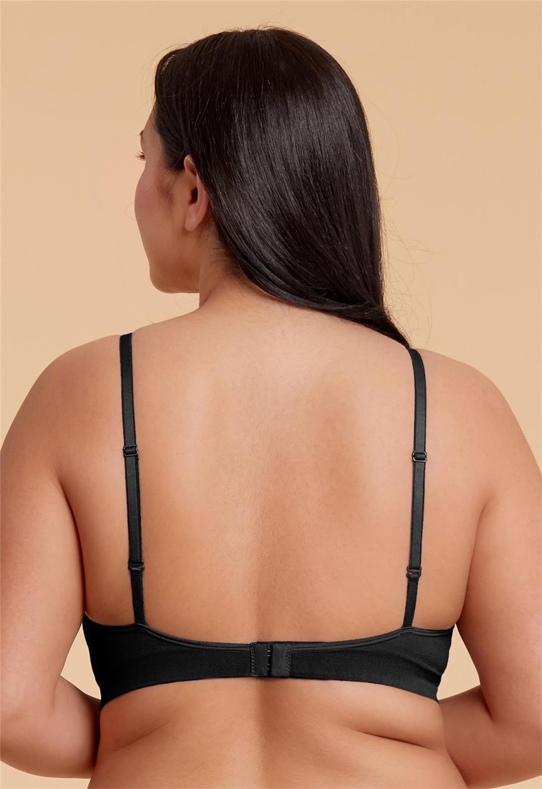 Nana Bra Black - Wireless Comfort Bras for Women, Seamless Soft Cup Bra, Breathable Everyday Wear - Perfect for Yoga, Workouts, and Lounge Wear