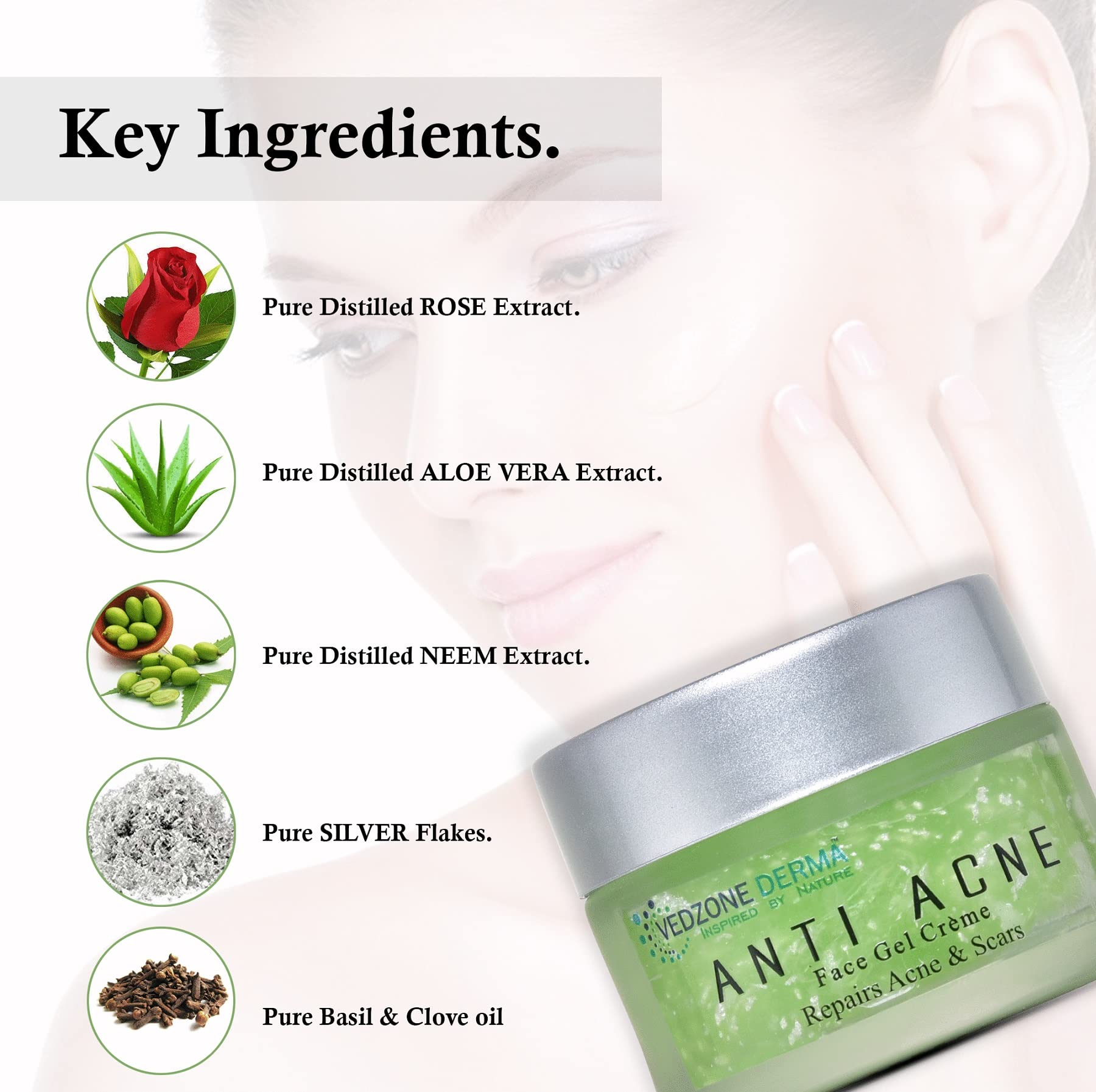 Anti Acne Combo Pack - Clove Face Mask & Gel Cream for Acne & Dark Spot Treatment | Clear Skin Care Set for Teens & Adults | Perfect for Daily Skincare Routine & Blemish Control