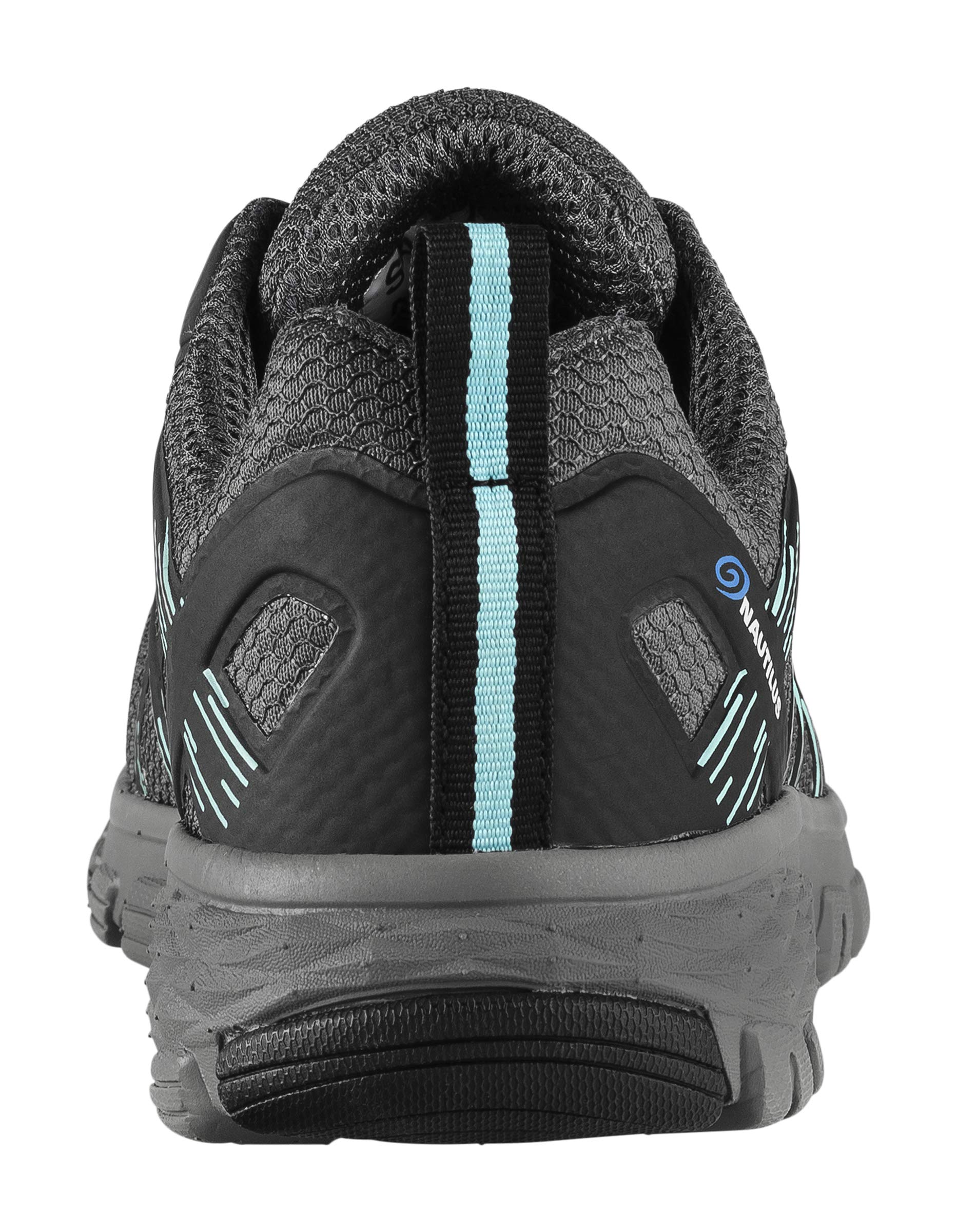 Nautilus FSI Women's Stratus Composite Toe Safety Work Shoes - Grey | Slip Resistant & Lightweight for Construction, Warehouse & Industrial Work