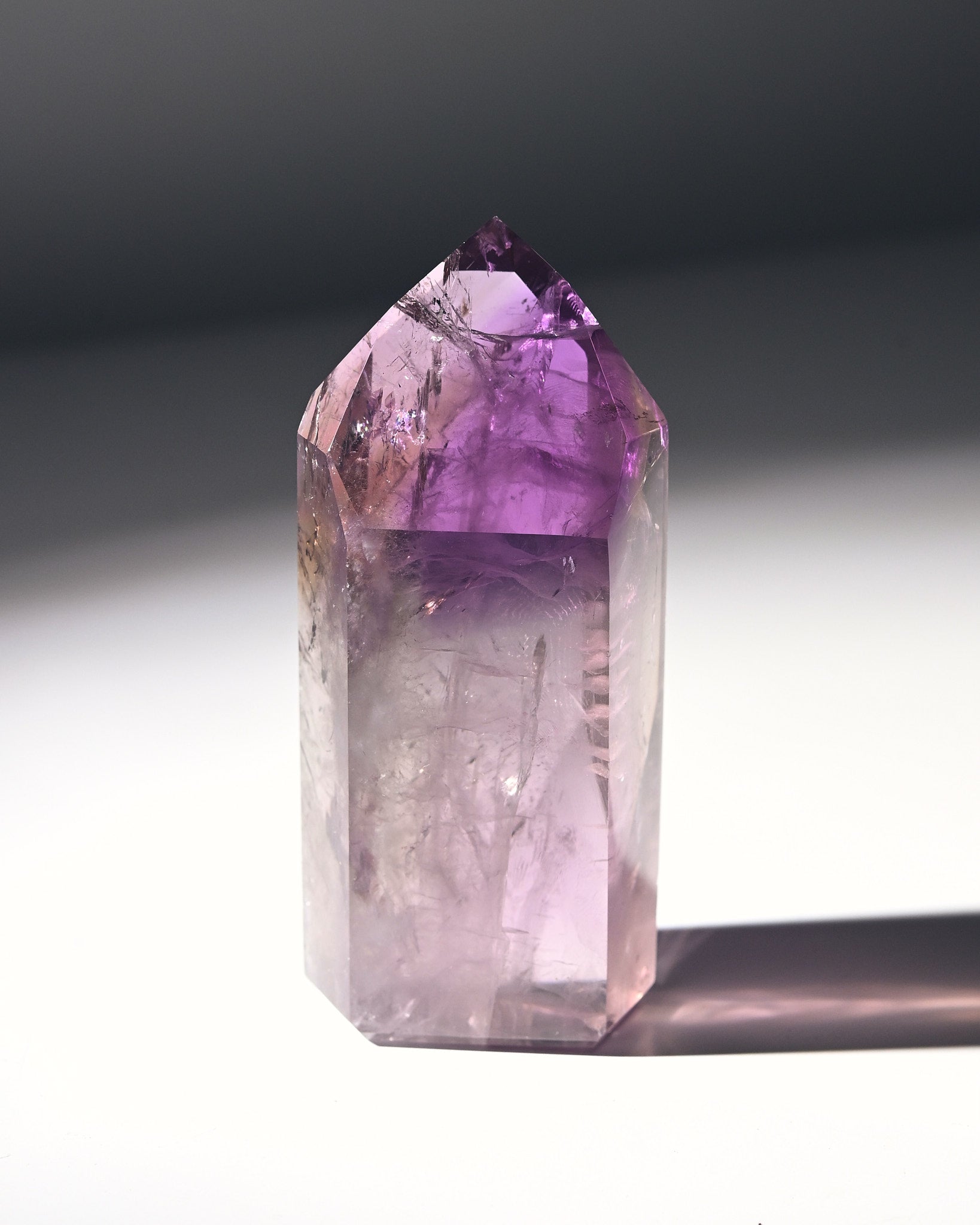 Bahia Amethyst Phantom Tower 3in - Natural Healing Crystal for Meditation, Reiki & Home Decor | Spiritual Energy Stone for Chakra Balancing & Positive Vibes