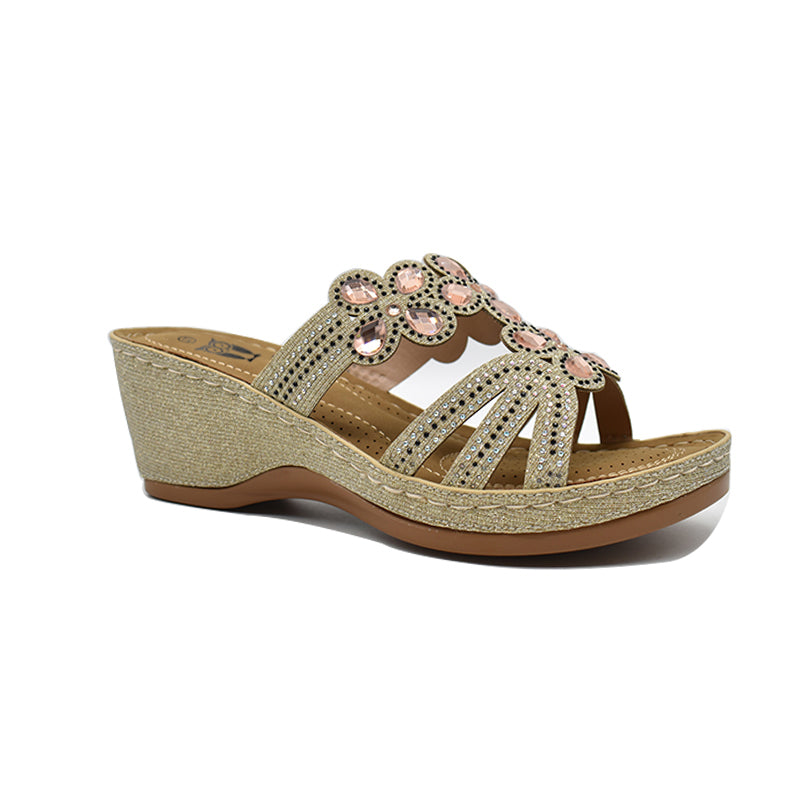 Women's Comfortable Brooklyn Wedge Sandal - Stylish Summer Casual Shoes for Walking, Travel & Beach Outfits