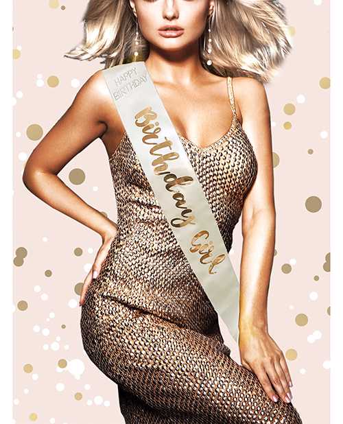 Birthday Girl Sash in Rose Gold - Perfect for Birthday Parties, Bachelorette Celebrations & Special Occasions