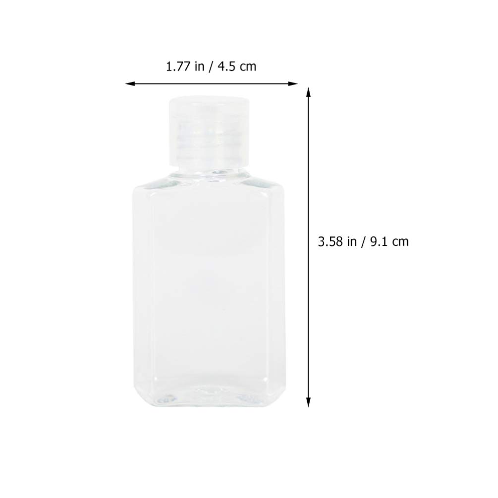 EXCEART 20 Pack Empty Travel Bottles Set - Leak Proof Clear Plastic Spray Bottles for Toiletries, Lotion & Cosmetics | Portable Refillable Containers for Airplane, Gym, Camping & Vacation Essentials