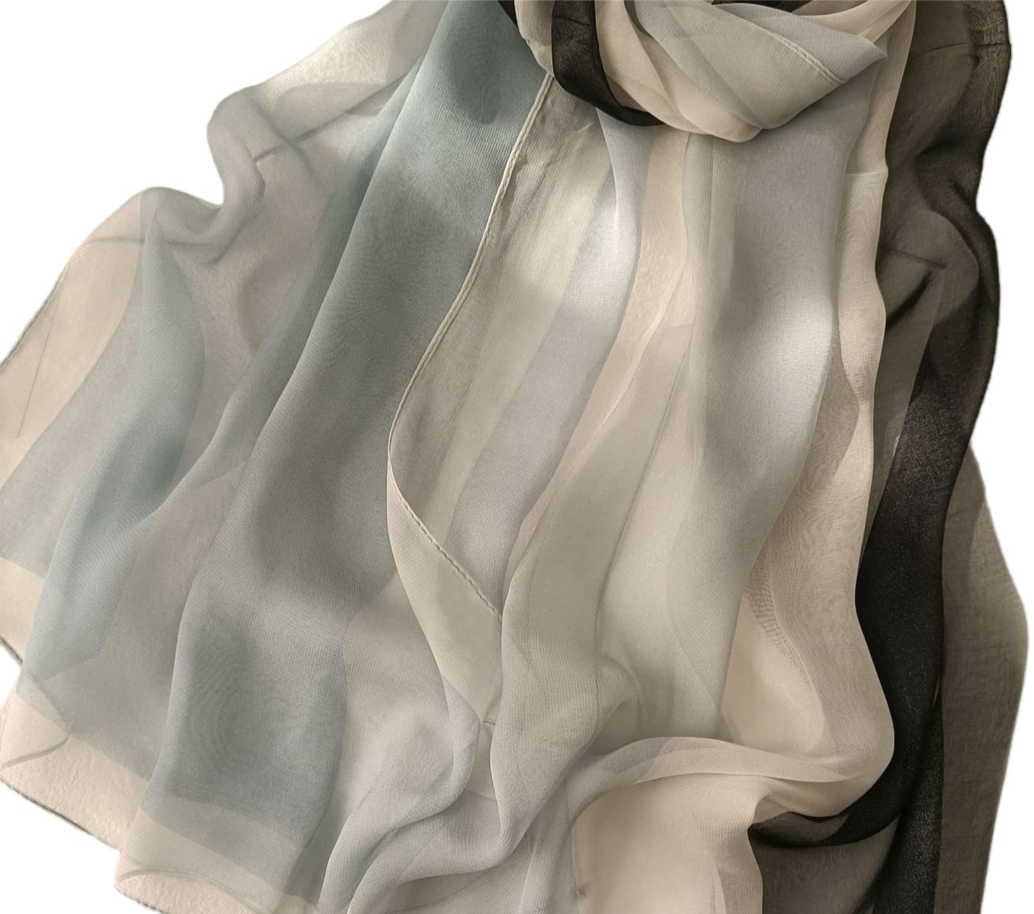FairyGate Lightweight Chiffon Scarf for Women - Soft Smooth Elegant Shawl Wrap Fashion Accessory - Perfect for Office, Party, Wedding & Daily Wear - 20A52