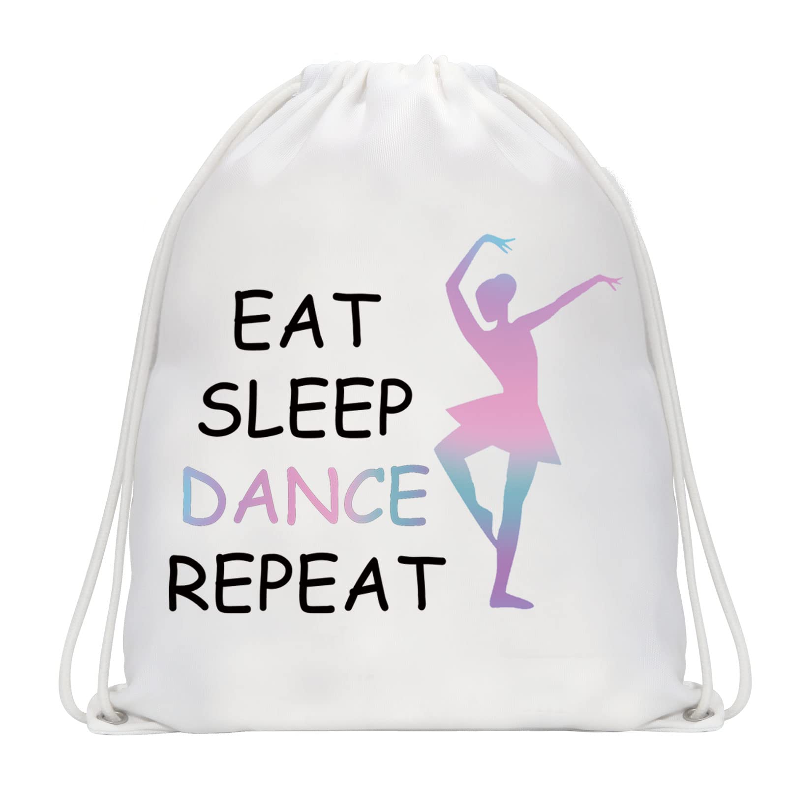 JYTAPP Dance Bags - Lightweight Ballet Drawstring Backpacks for Dancers, Perfect for Eat Sleep Dance Enthusiasts, Ideal for Dance Classes, Rehearsals, and Performances