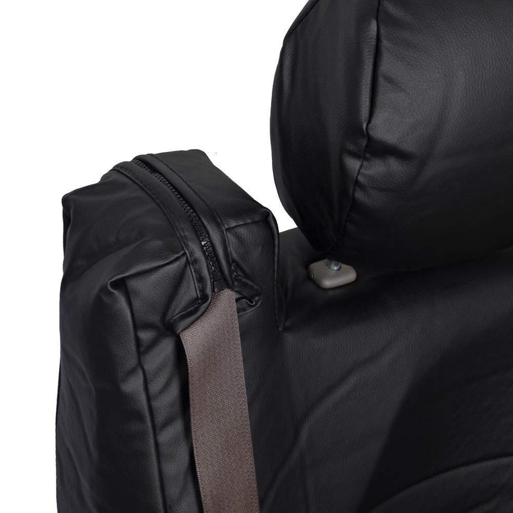 Premium BDK Black Leather Seat Covers for Trucks & SUVs - Side Armrest & Integrated Seatbelt Design, Luxury Leatherette, Semi-Custom Fit - Perfect for Off-Roading, Daily Commute & Interior Protection