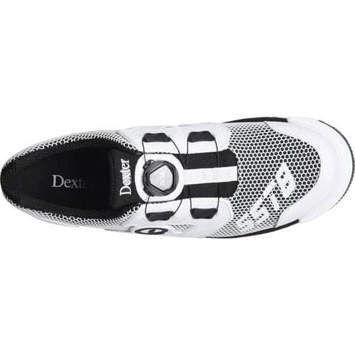 Dexter Men's SST 8 Power Frame BOA Bowling Shoes - Right/Left Hand - Black/White - Perfect for Professional Bowlers & League Play