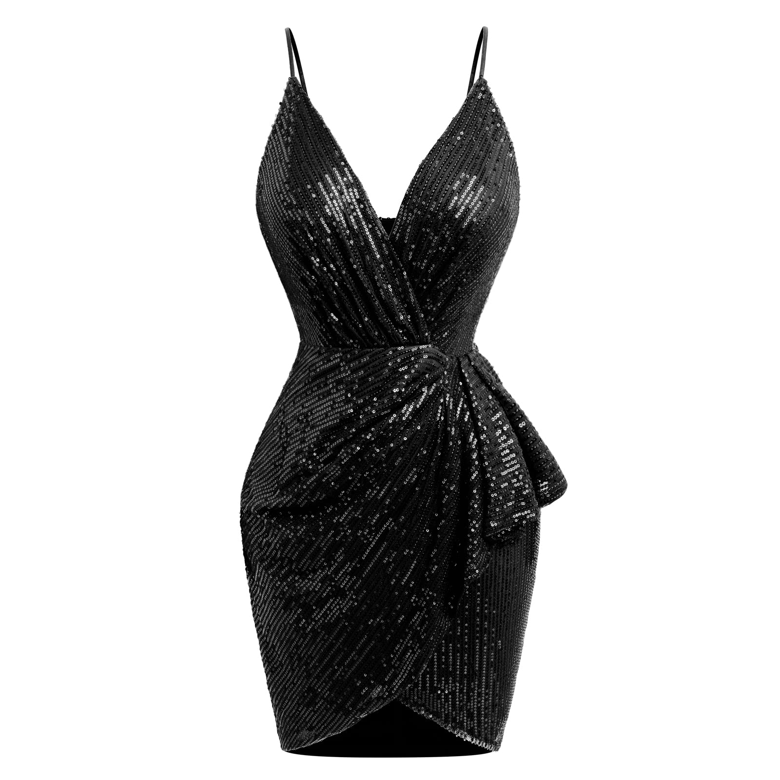 Sparkly Sequins Bodycon Mini Dress for Women - IWEMEK Strapless Party Club Dress, Prom & Homecoming Gown for Teens | Perfect for Night Out, Club, Dance & Special Occasions