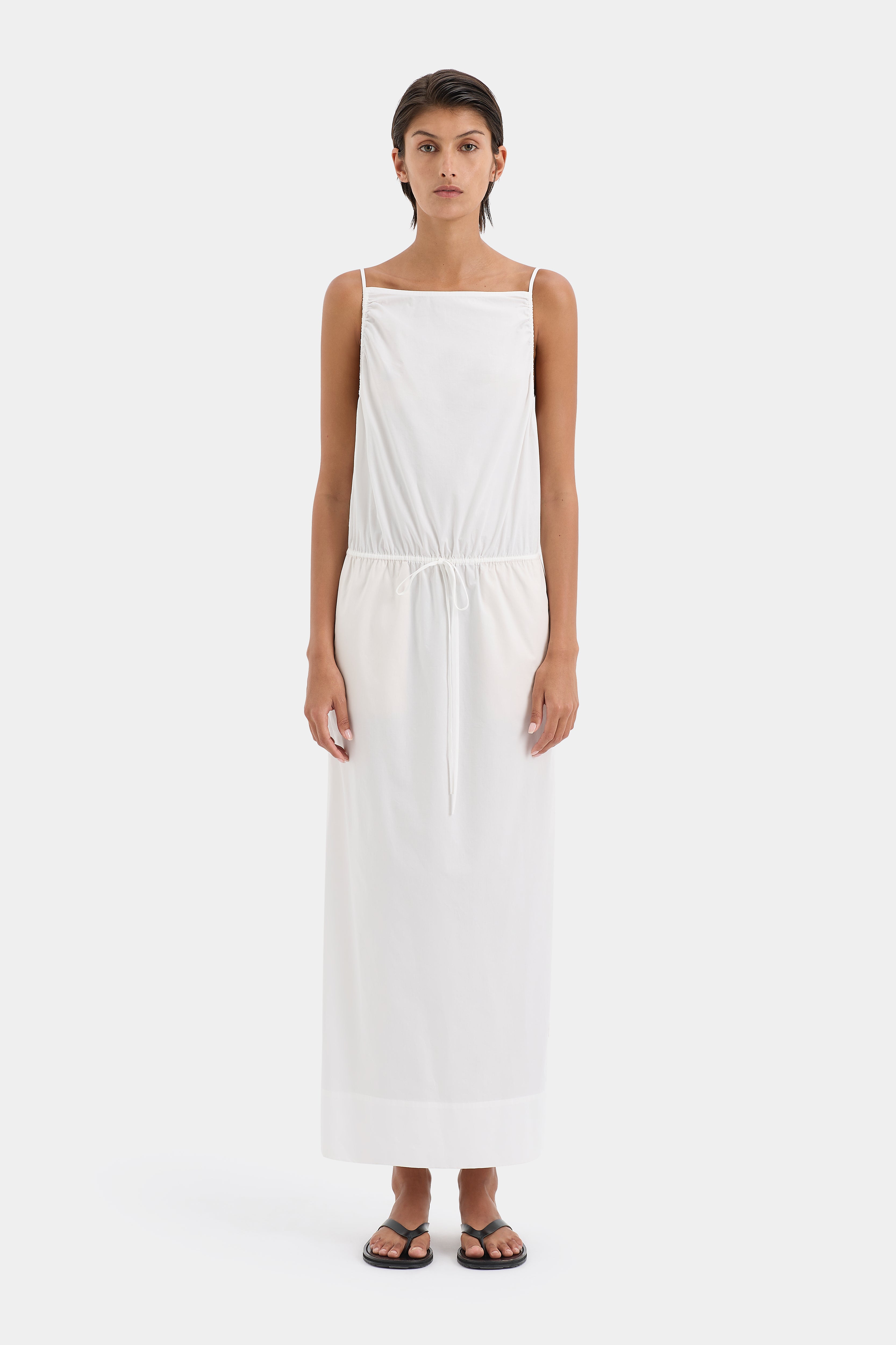 Zaria Tie Midi Dress - Flowy Summer Dress for Women, Elegant Wrap Dress with Belt, Perfect for Office, Wedding & Party Wear