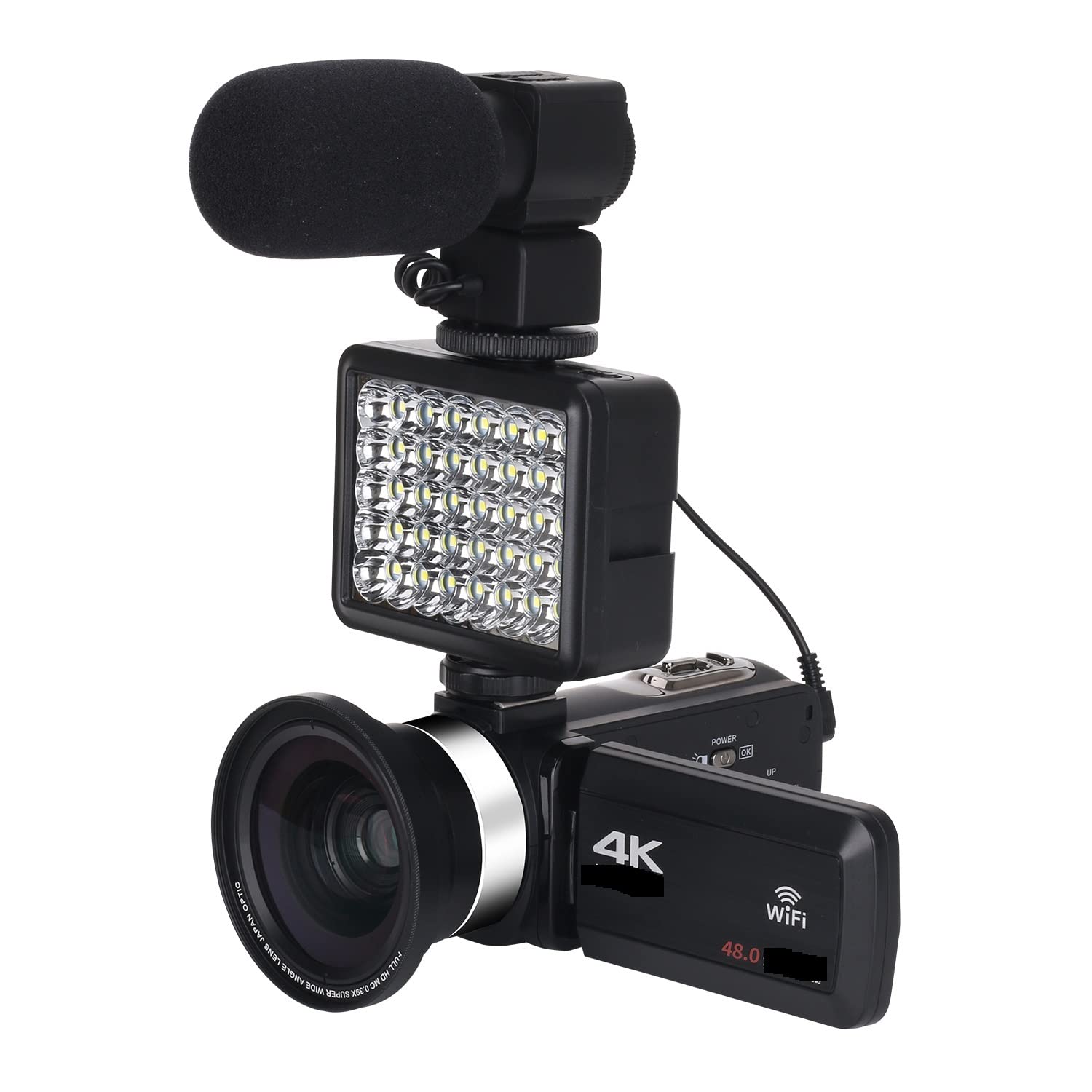 Professional AUBEST 4K Digital Video Camera Camcorder - Ultra HD 18X Zoom for Live Streaming, Vlogging & Photography | Includes 128GB SD Card & Camera Kit | Perfect for YouTube, Travel Videos & Home Recording