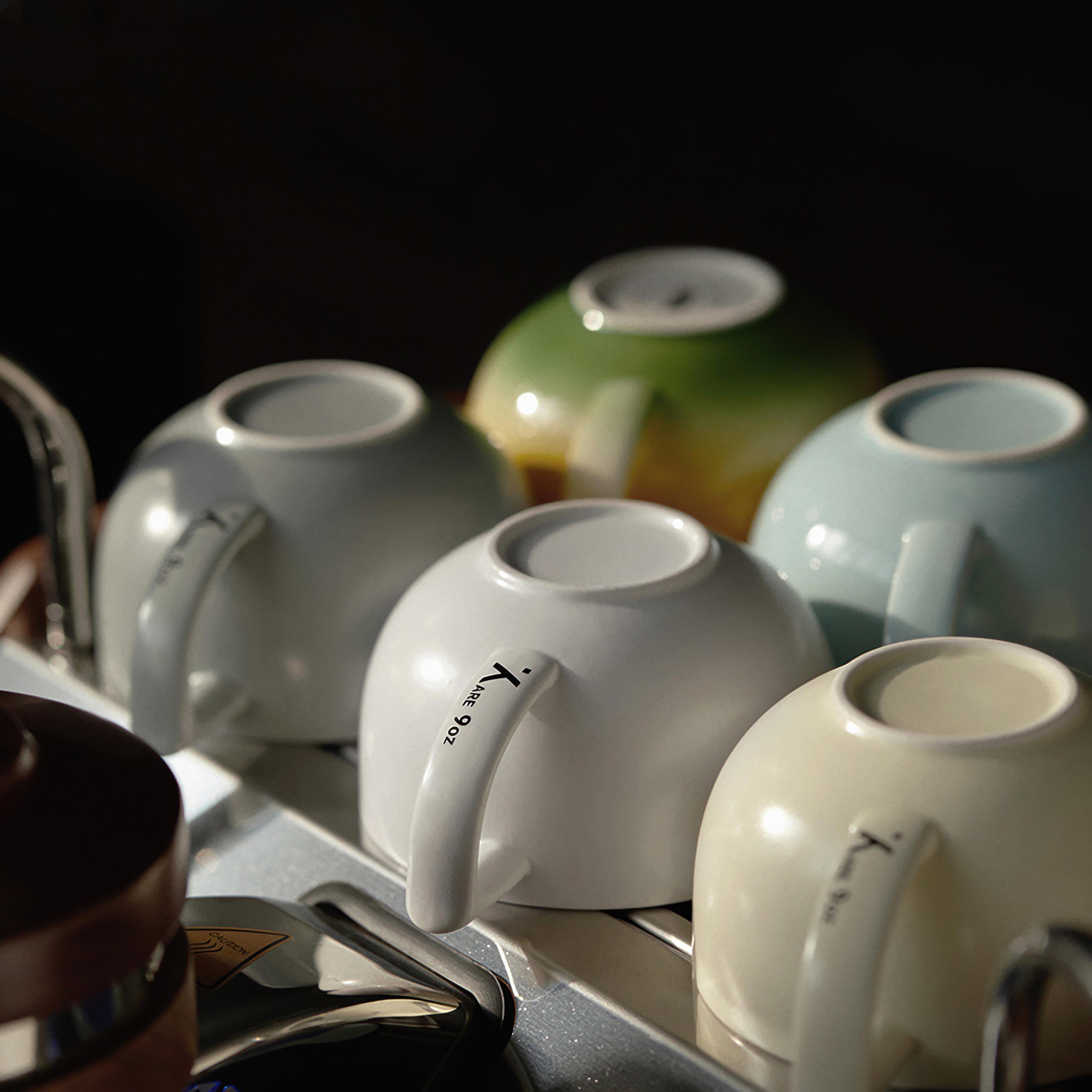 Premium Embossed Ceramic Latte Cup 280ml - Handcrafted Coffee Mug with Elegant Design - Perfect for Home, Café & Gifts - MUVNA