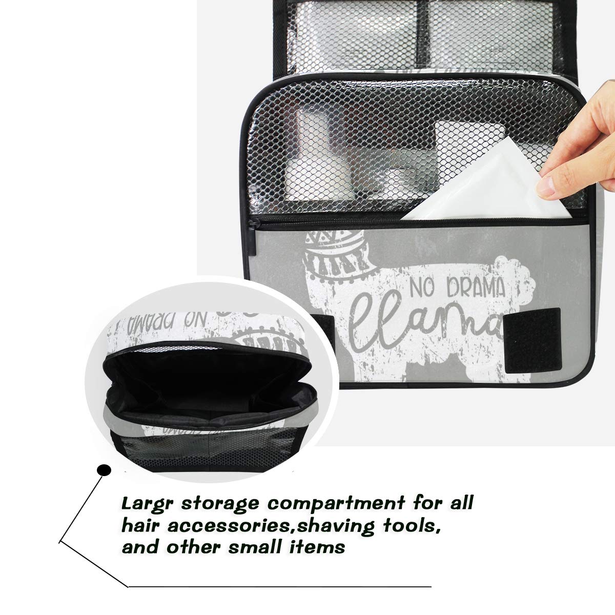 Multifunctional Hanging Toiletry Bag - Waterproof Travel Cosmetic Organizer for Women & Men | Portable Makeup Pouch for Bathroom, Gym, Camping & Vacation Essentials