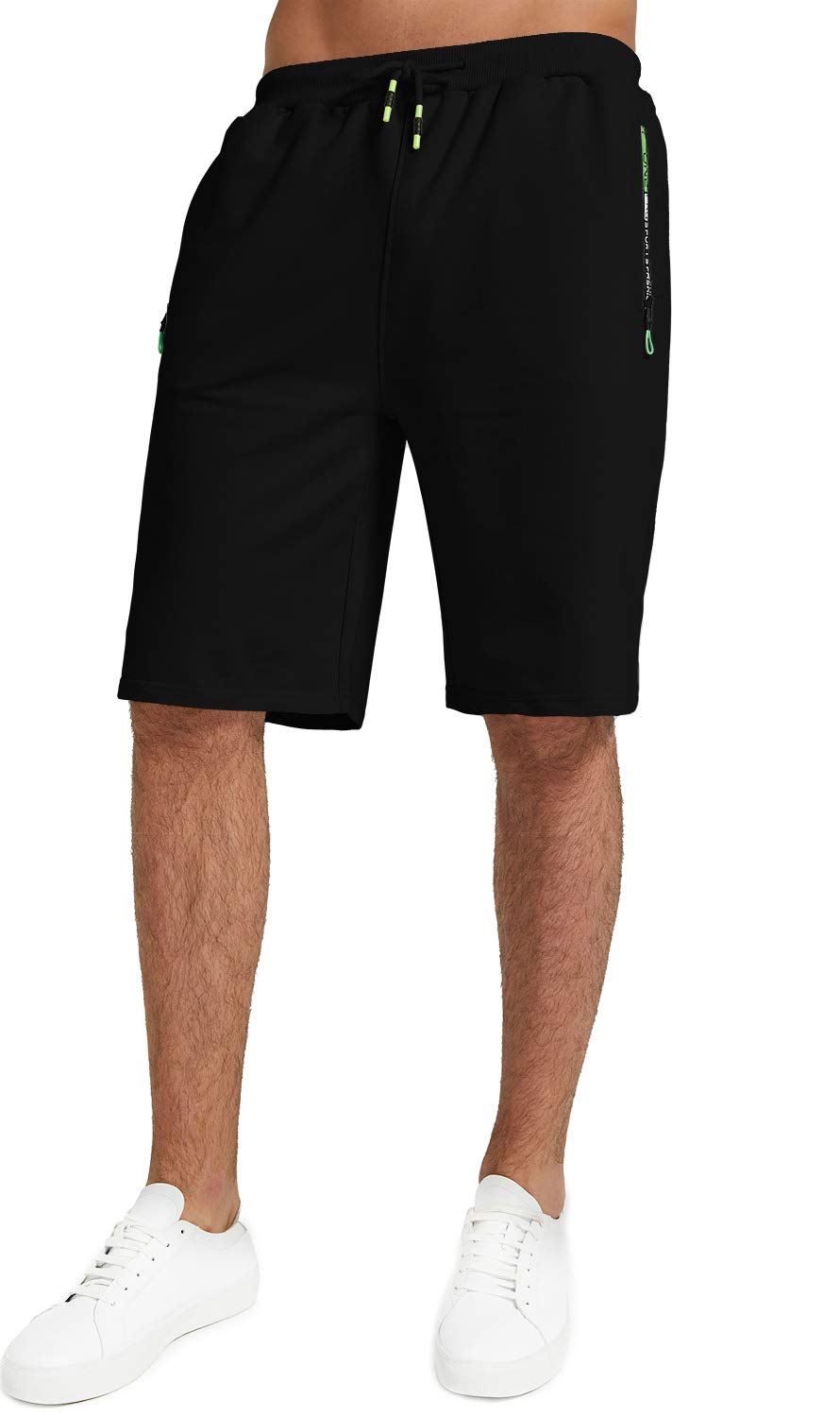 YTD Men's Casual Classic Fit Drawstring Summer Shorts - Elastic Waist with Pockets - Perfect for Beach, Swimming, and Outdoor Activities