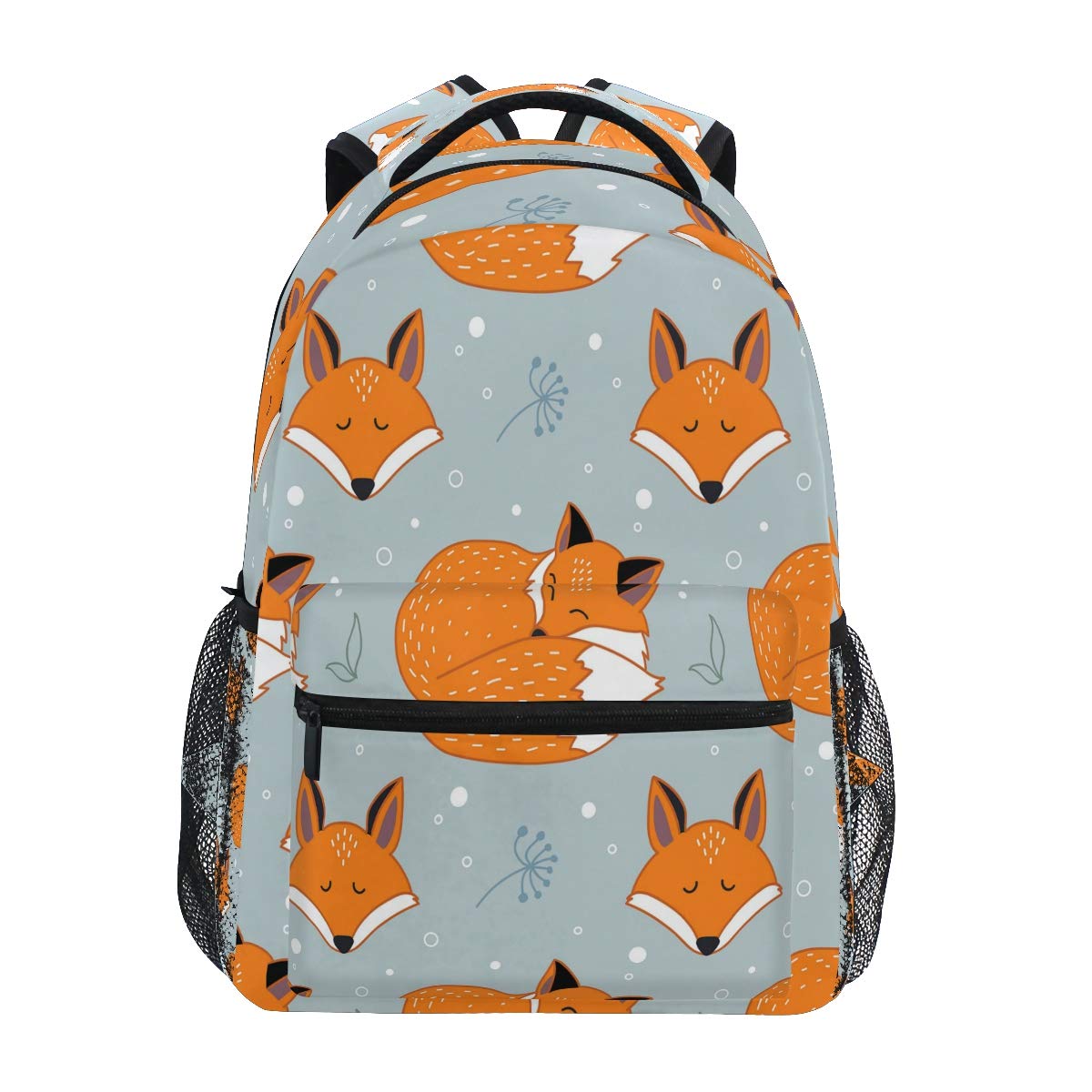 Winter Snow Fox Print Backpack - Large Capacity Travel Daypack, High School Book Bag & Laptop Bag for Women, Men, Girls & Boys | Perfect for School, Work, Travel & Outdoor Adventures