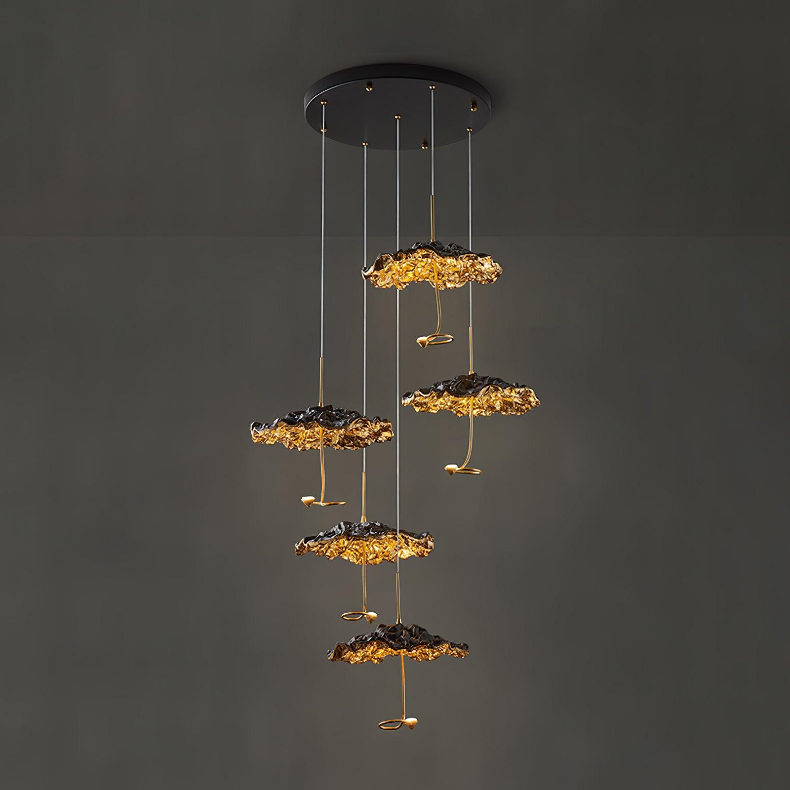 Brass Aviary Constellation Chandelier - Elegant Celestial Lighting Fixture for Dining Room, Bedroom or Living Room Decor