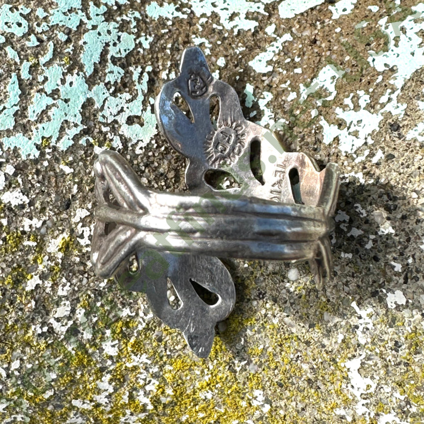 Vintage Mexican Sterling Silver Bypass Ring - Handcrafted 1960s Jewelry for Women | Perfect for Boho, Retro & Special Occasion Outfits