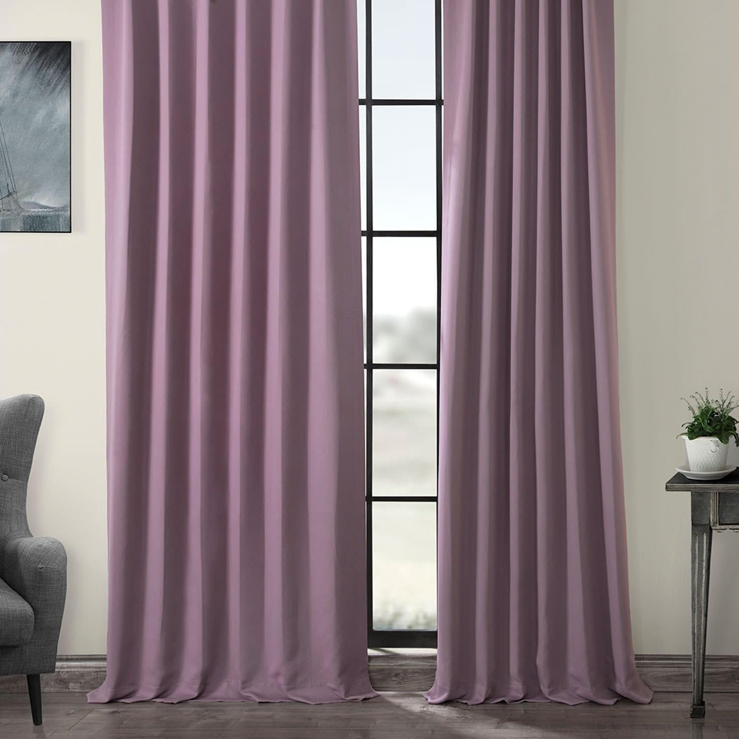Blackout Curtains for Bedroom - Purple Rain Thermal Insulated Drapes for Noise Reduction & Light Blocking - Perfect for Nursery, Home Theater & Shift Workers