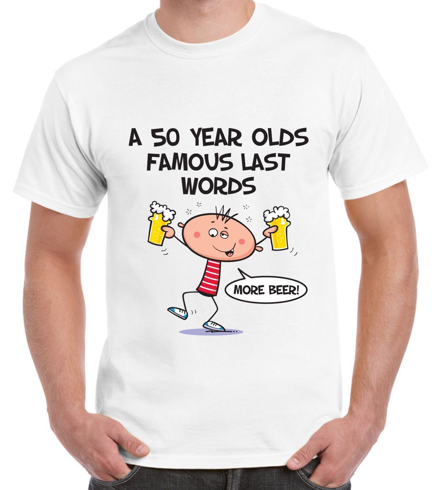 Famous Last Words 50th Birthday Tribal T-Shirt for Men | Vintage Humor Graphic Tee | Perfect for Birthday Parties & Casual Wear