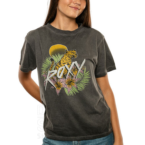 ROXY Women's TO The Sun T-Shirt - Black | Casual Summer Top for Beach, Travel & Everyday Wear