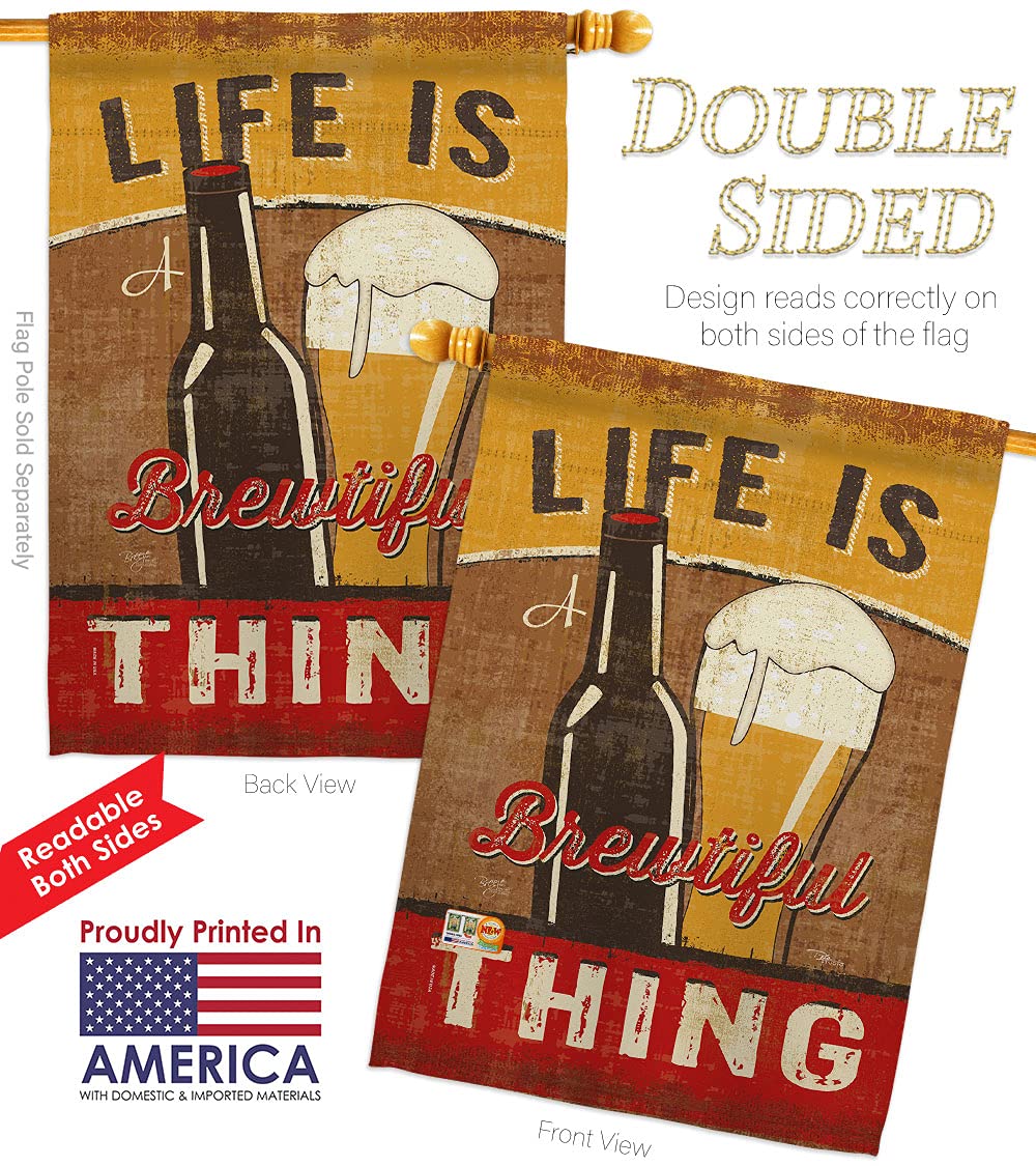 Sweet Life Humor Garden House Flags Set - Double-Sided 28x40 Inch Funny Quote Yard Banner, Made in USA - Perfect for Outdoor Decor, Patio & Backyard Gift Ideas
