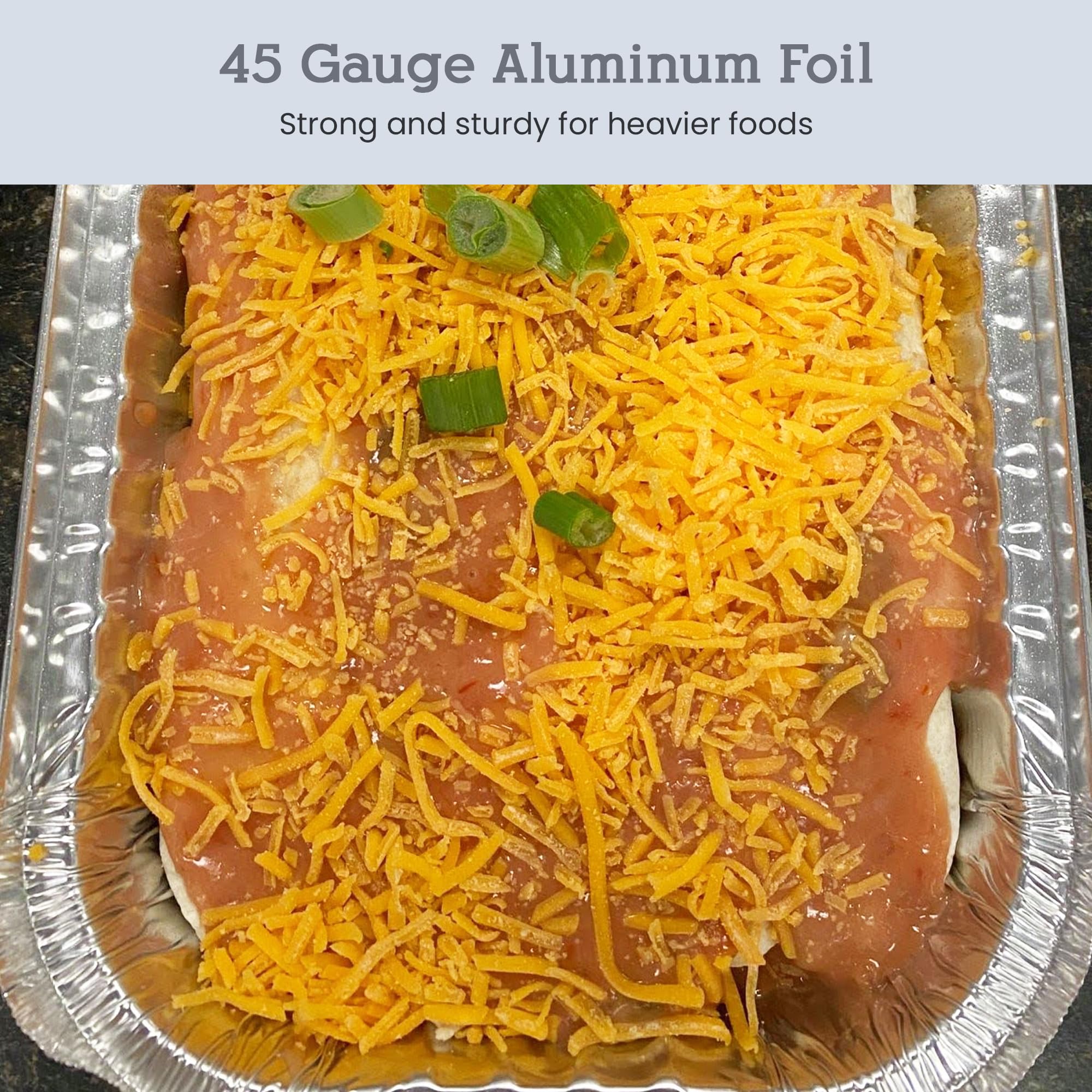 D&W Fine Pack 100-Pack Disposable Aluminum Foil Pans 3 lb (48 oz) with Board Lids - Oblong Food Storage Containers for Baking, Cooking, Meal Prep & Party Serving - Ideal for Restaurants, Catering & Home Use