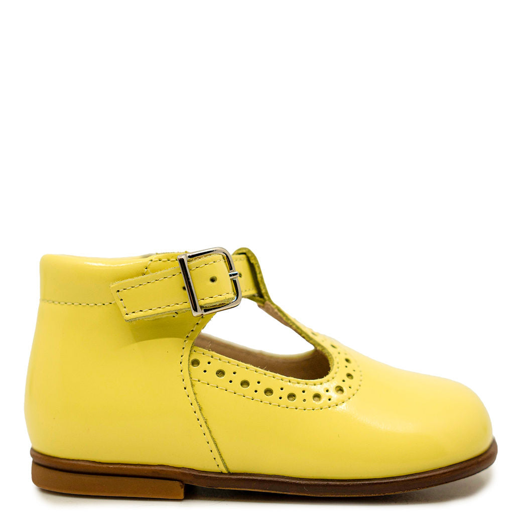 Beberlis Sun T-Strap Baby Shoes for Girls & Boys - Soft Leather First Walkers with Non-Slip Sole | Perfect for Special Occasions, Photo Shoots & Everyday Wear
