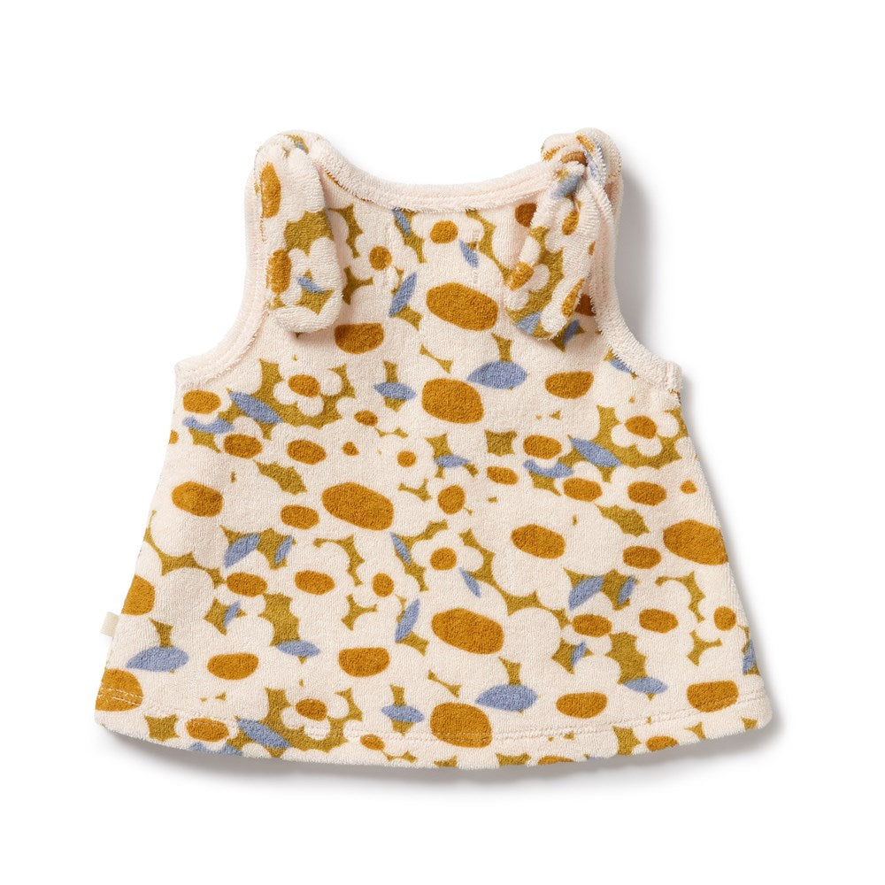Organic Cotton Terry Baby Singlet - Soft & Breathable for Newborns & Infants - Perfect for Sleepwear, Layering & Everyday Comfort