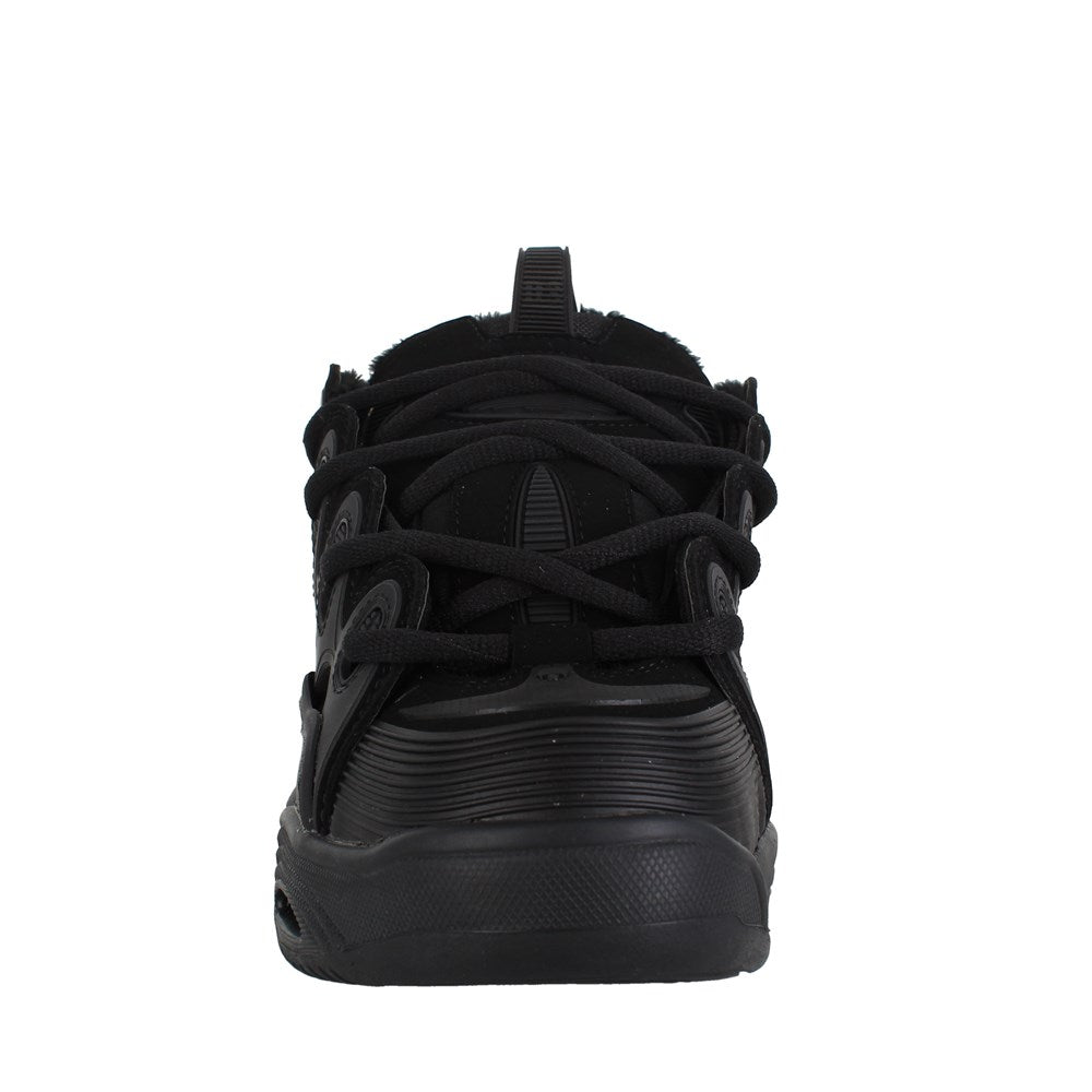 OSIRIS D3 2001 Skate Shoes - Black/Black/Shearling - High-Performance Sneakers for Skateboarding & Streetwear Fashion