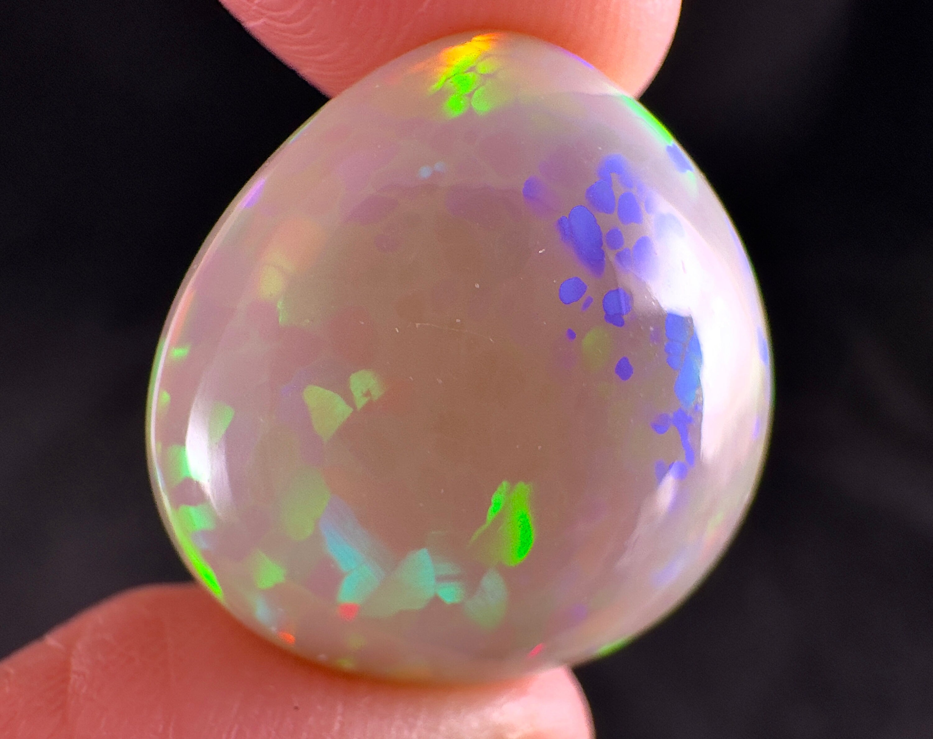 Natural Welo Opal Cabochon Gemstone for Jewelry Making - 54321 - Perfect for Rings, Pendants, and DIY Craft Projects