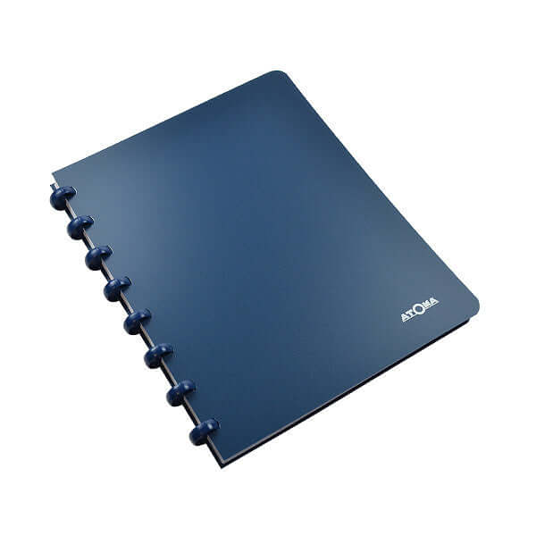 Atoma Classic Colours Polypropylene Cover Disc Bound Refillable Notebook 195 x 210mm - Perfect for Office, School & Creative Journaling