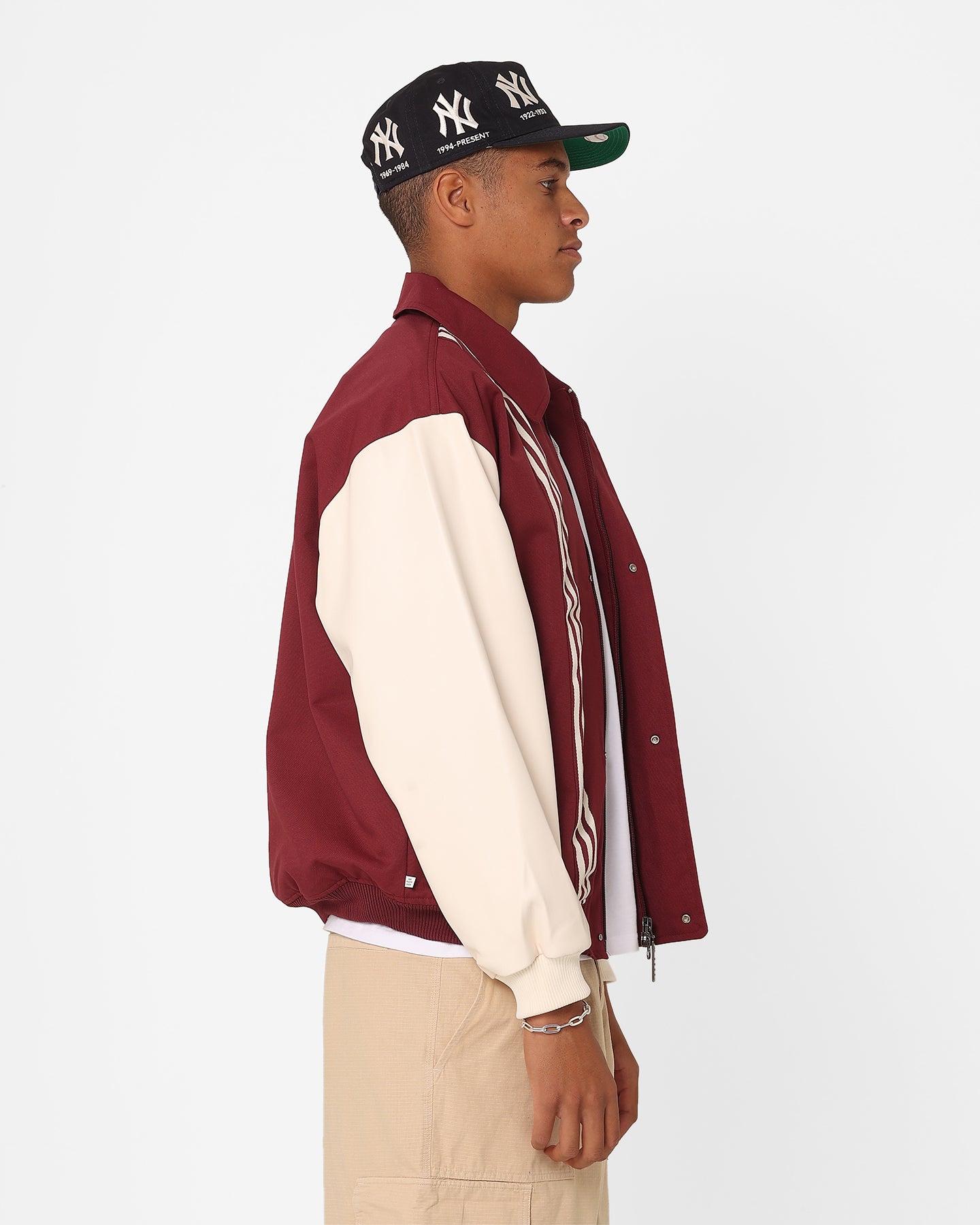 Adidas Metro Varsity Jacket for Men - Shadow Red Color | Stylish Baseball Jacket for Casual Wear, Street Fashion & Sports Events
