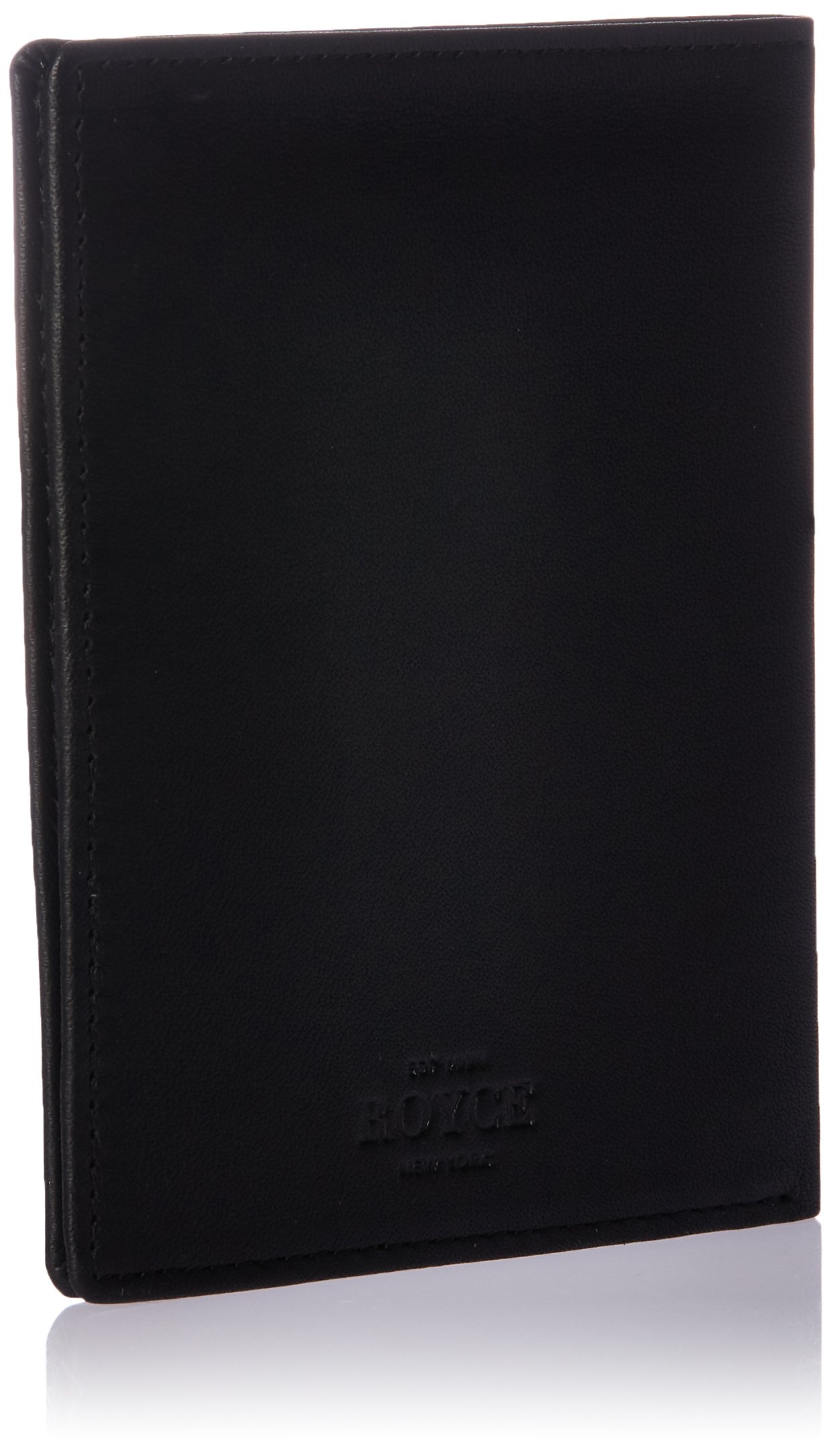 Royce Leather RFID Blocking Bifold Passport Wallet for Men & Women - Slim Travel Money Organizer with Credit Card Slots - Perfect for International Trips & Daily Use (Black, One Size)