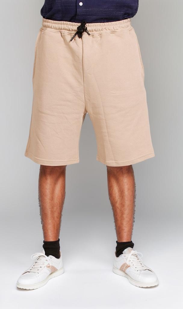 R207878 Drawstring Shorts for Men - Light Beige Casual Summer Shorts | Perfect for Beach, Gym & Outdoor Activities