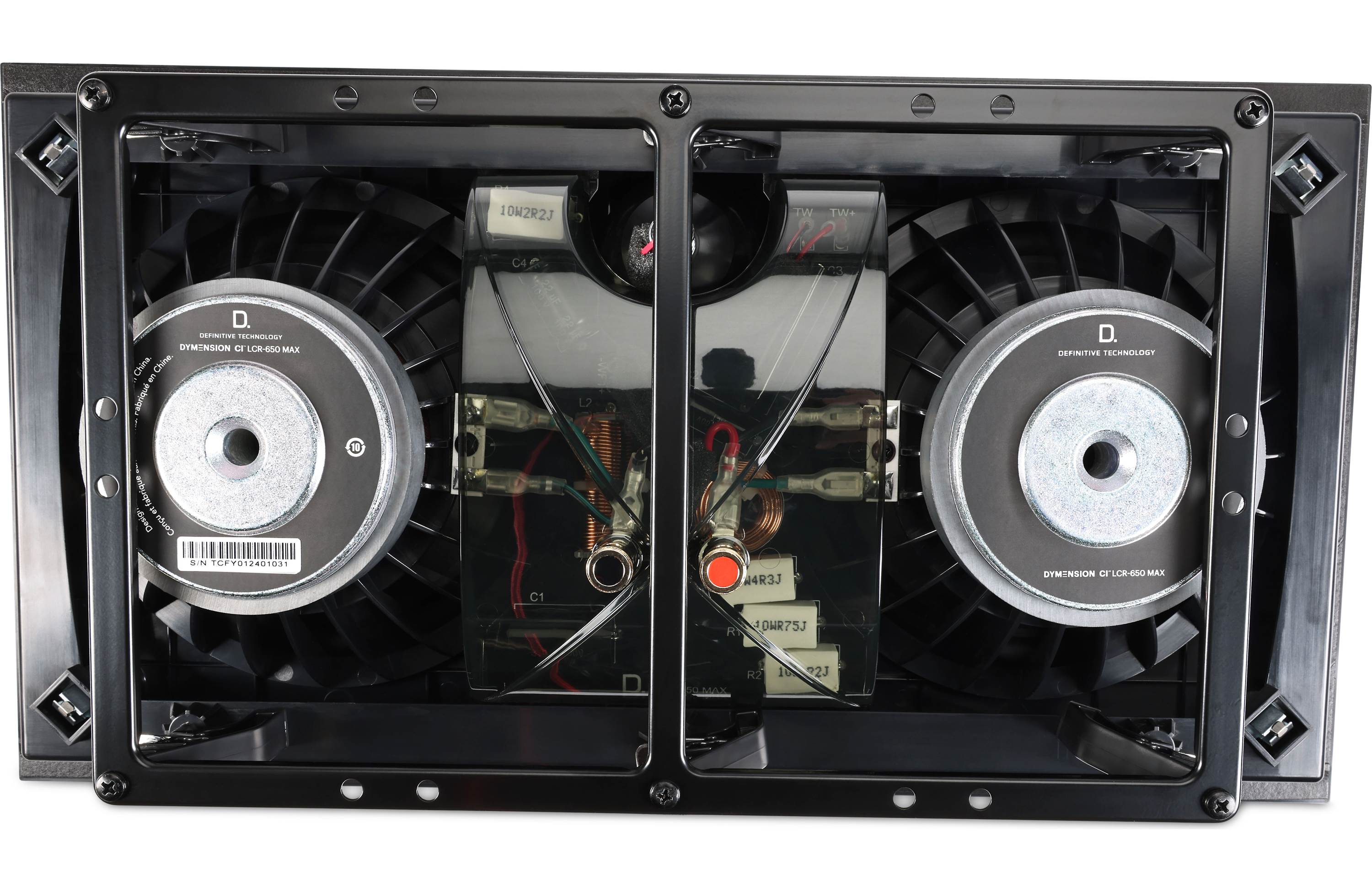 Definitive Technology Dymension LCR 650 MAX In-Wall LCR Speaker - High Performance Home Theater Audio System for Movies, Music & Gaming (Single Speaker)