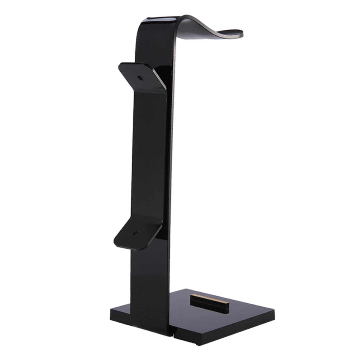 Healeved Acrylic Headphone Stand - Modern Headphones Holder for Desk, Gaming & Office Use - Durable Headphone Accessories for Sony, Bose, Beats & AirPods (Space Saving Design for Home & Studio Setup)