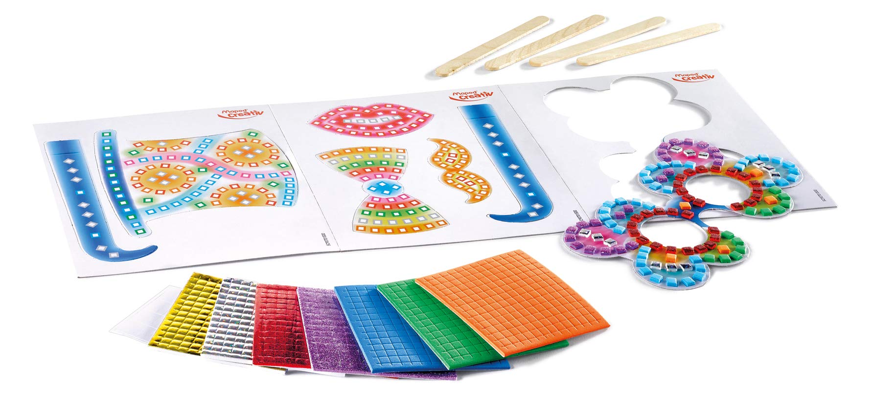 Maped Creativ Mini Box - Mosaic Art Set for Kids | Creative DIY Craft Kit for Children's Art Projects & School Activities | Perfect for Home, Classroom & Gift Giving