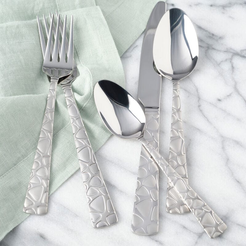 Premium Tilly 20-Piece Stainless Steel Flatware Set - Service for 4 - Elegant Silverware for Dining, Kitchen & Entertaining - Dishwasher Safe Cutlery Set for Everyday Use & Special Occasions