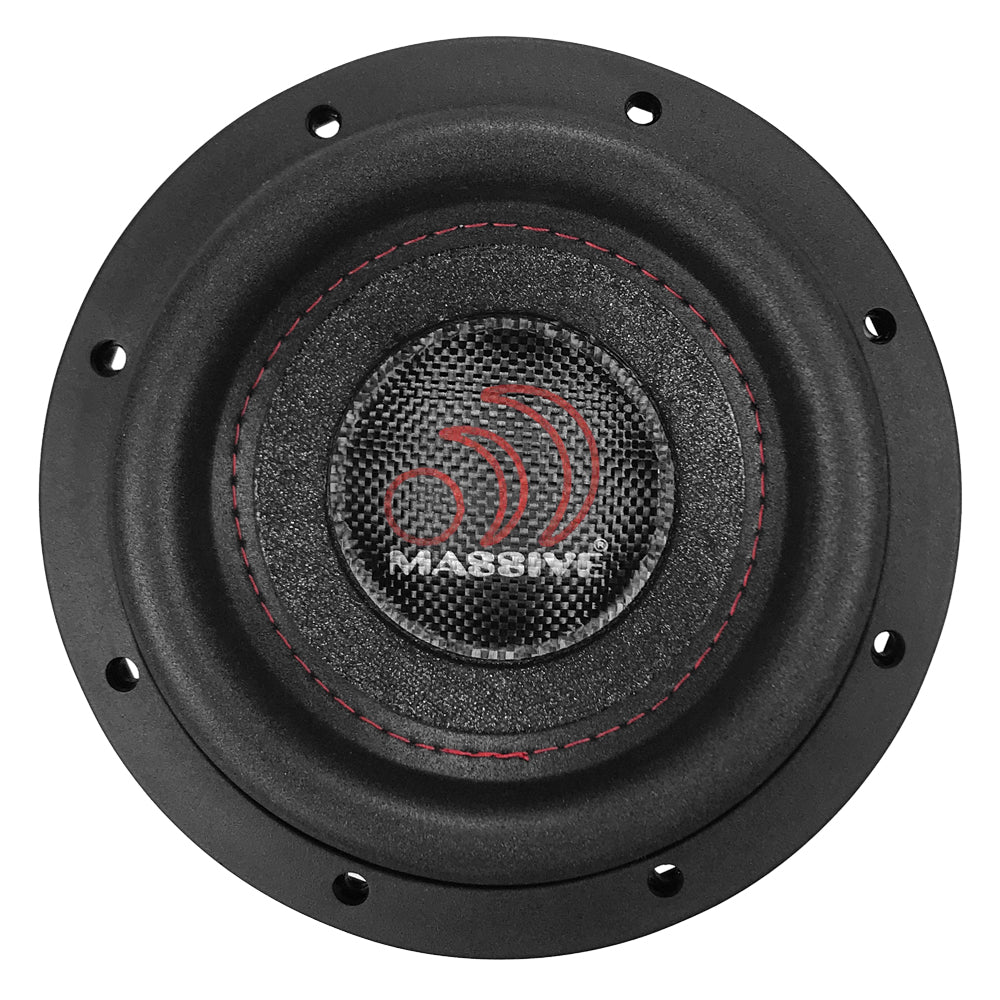 SUMMO64S 200W RMS Dual 4 Ohm 1.5V.C. Shallow Mount Car Subwoofer - Powerful Bass for Trucks, SUVs & Compact Vehicles