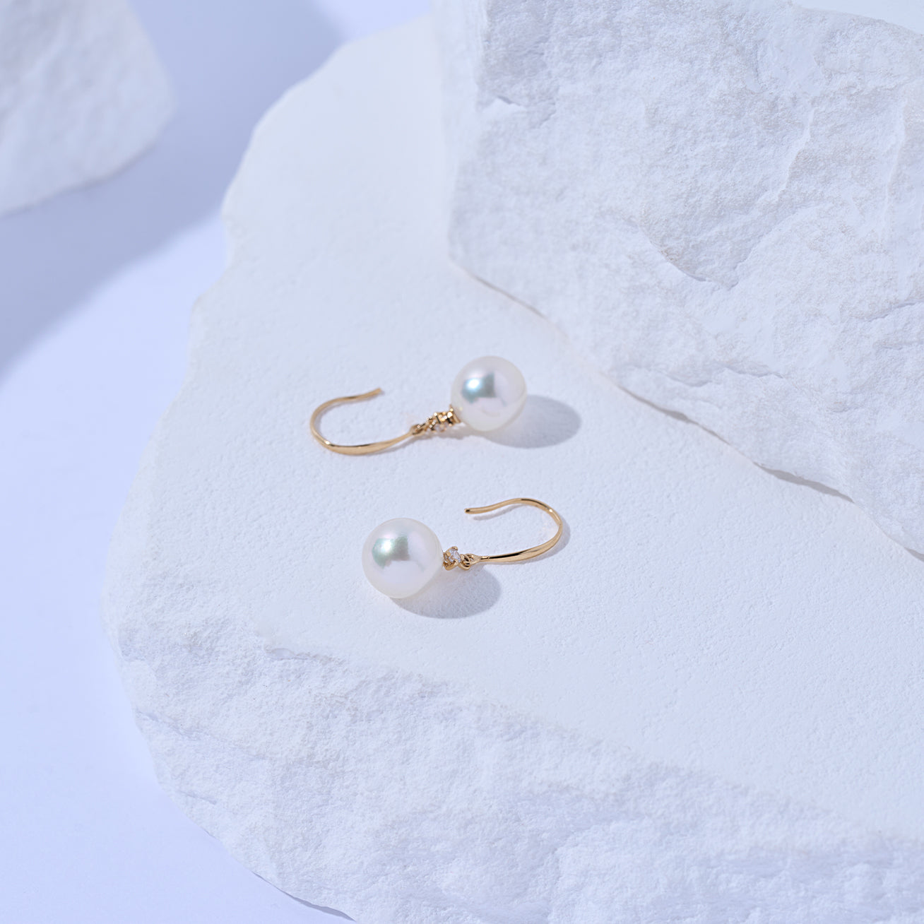 18K Gold Akoya Pearl Earrings - Classic Stud Earrings for Women, Genuine Japanese Pearls, Luxury Jewelry Gift for Her - Perfect for Weddings, Anniversaries & Special Occasions