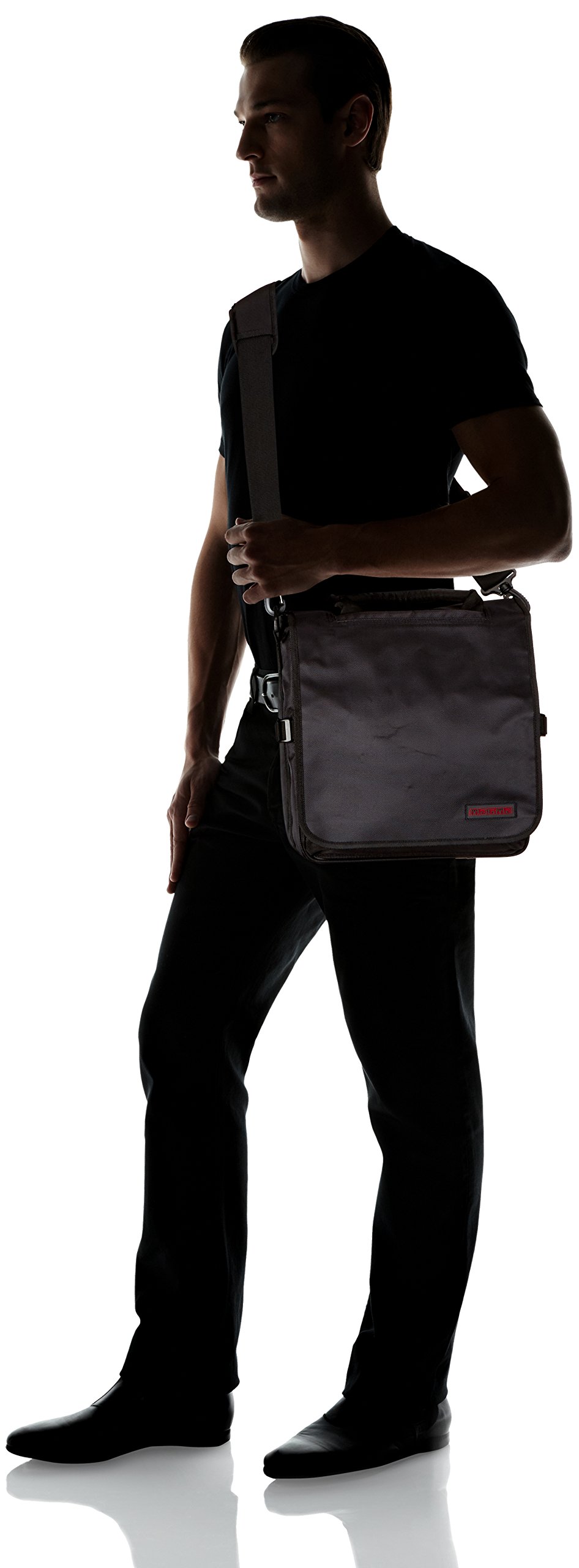 Magma LP Bag 40 II DJ Record Bag - Professional Vinyl Storage Case for DJs & Music Producers (Black/Red) - Perfect for Club Gigs, Studio Sessions & Record Collectors