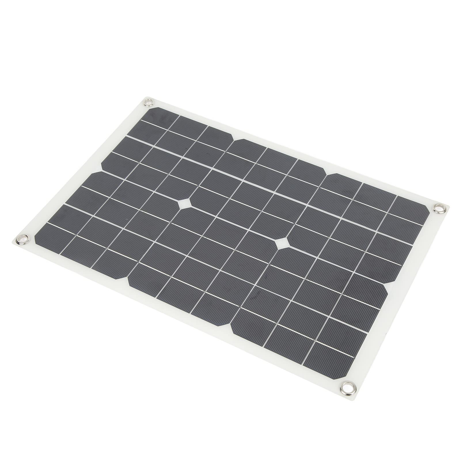 Durable 20W Mono Solar Panel - Semi Flexible & Waterproof for RV, Boat, Camping, Off-Grid Power | Outdoor Solar Charger for Hiking, Backpacking & Emergency Use