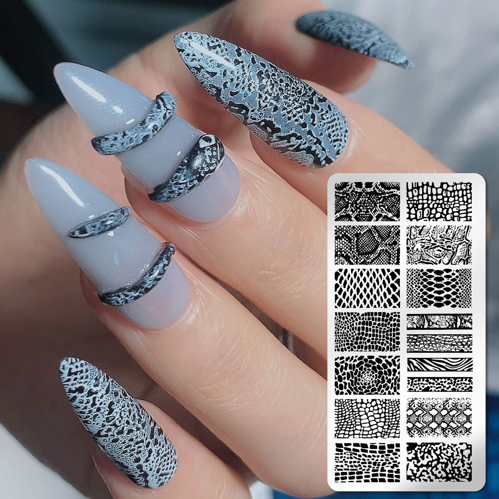 6-Piece Valentine's Day Nail Stamping Kit - Heart Nail Art Stamps, Holiday Nail Template Plates & Nail Art Supplies | Perfect for DIY Manicures, Home Nail Salons & Gift Giving