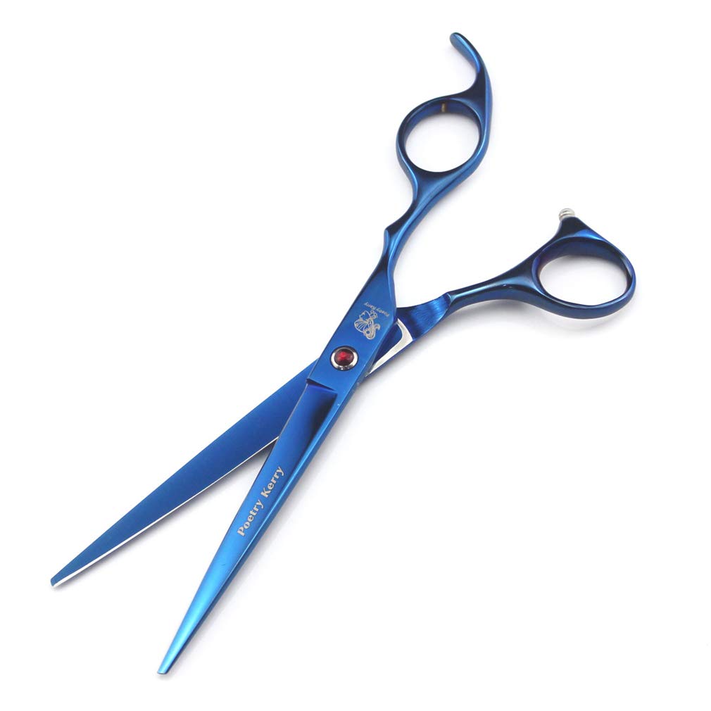 Premium Stainless Steel Pet Grooming Scissors Set - Professional Dog & Cat Grooming Kit with Straight, Thinning, Curved Scissors & Comb for Precise Hair Trimming - Perfect for Home Pet Care & Professional Grooming Salons
