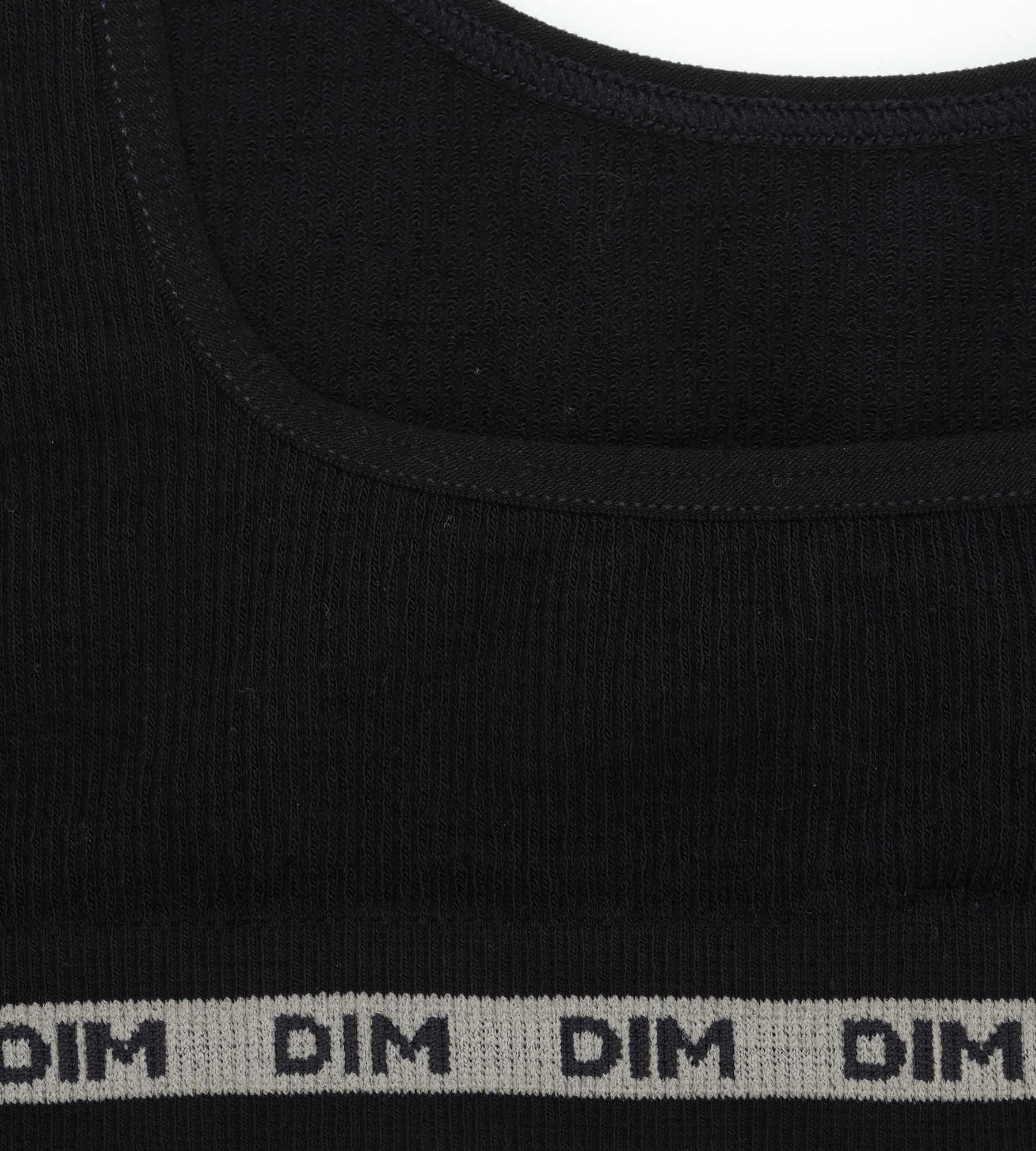 Black Ribbed Cotton Bra for Girls - Dim Icons Collection | Comfortable Everyday Wear for School, Sports & Play