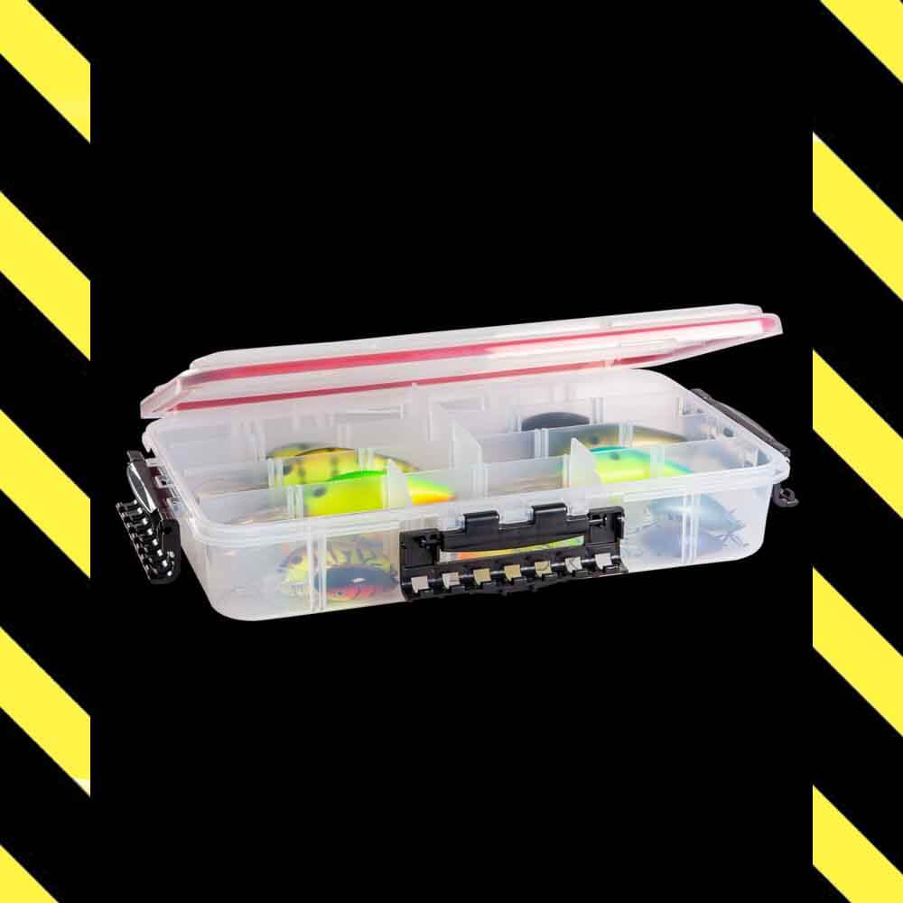 Plano 3741 Waterproof Tackle Box with O-Ring Seal, 3700 Deep Size, 4 Adjustable Compartments & 15 Dividers – Ideal for Fishing Gear Storage & Outdoor Adventures